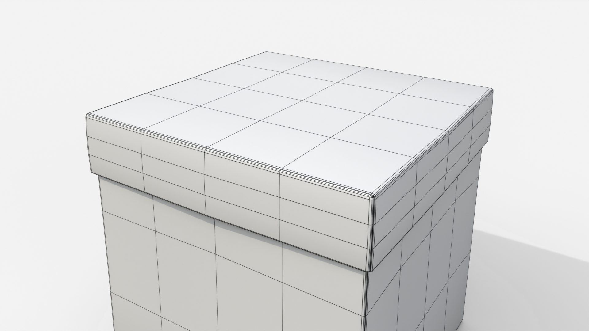 Rigid Box - Regular with Lift-Off Lid 3D Model