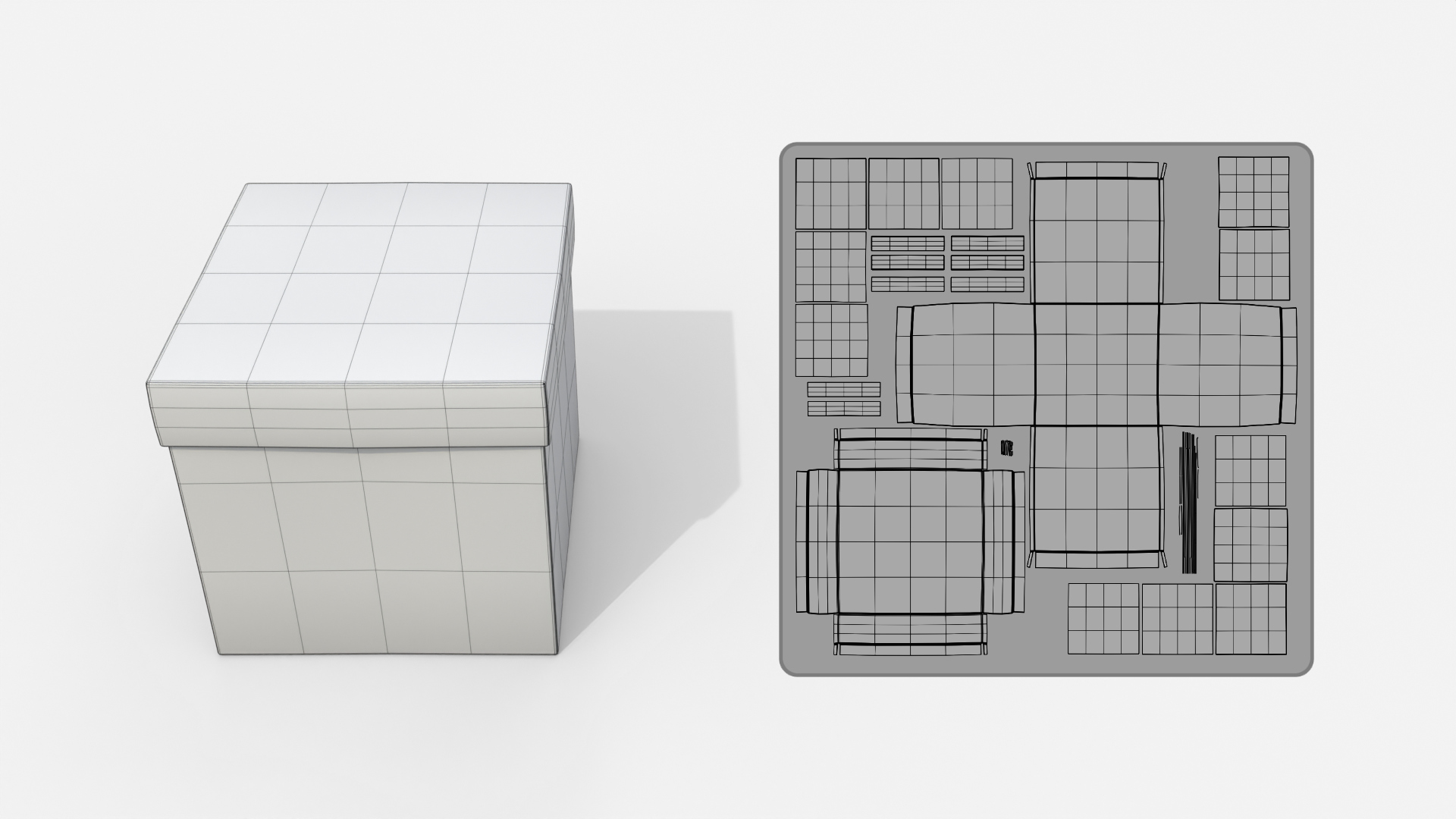 Rigid Box - Regular with Lift-Off Lid 3D Model