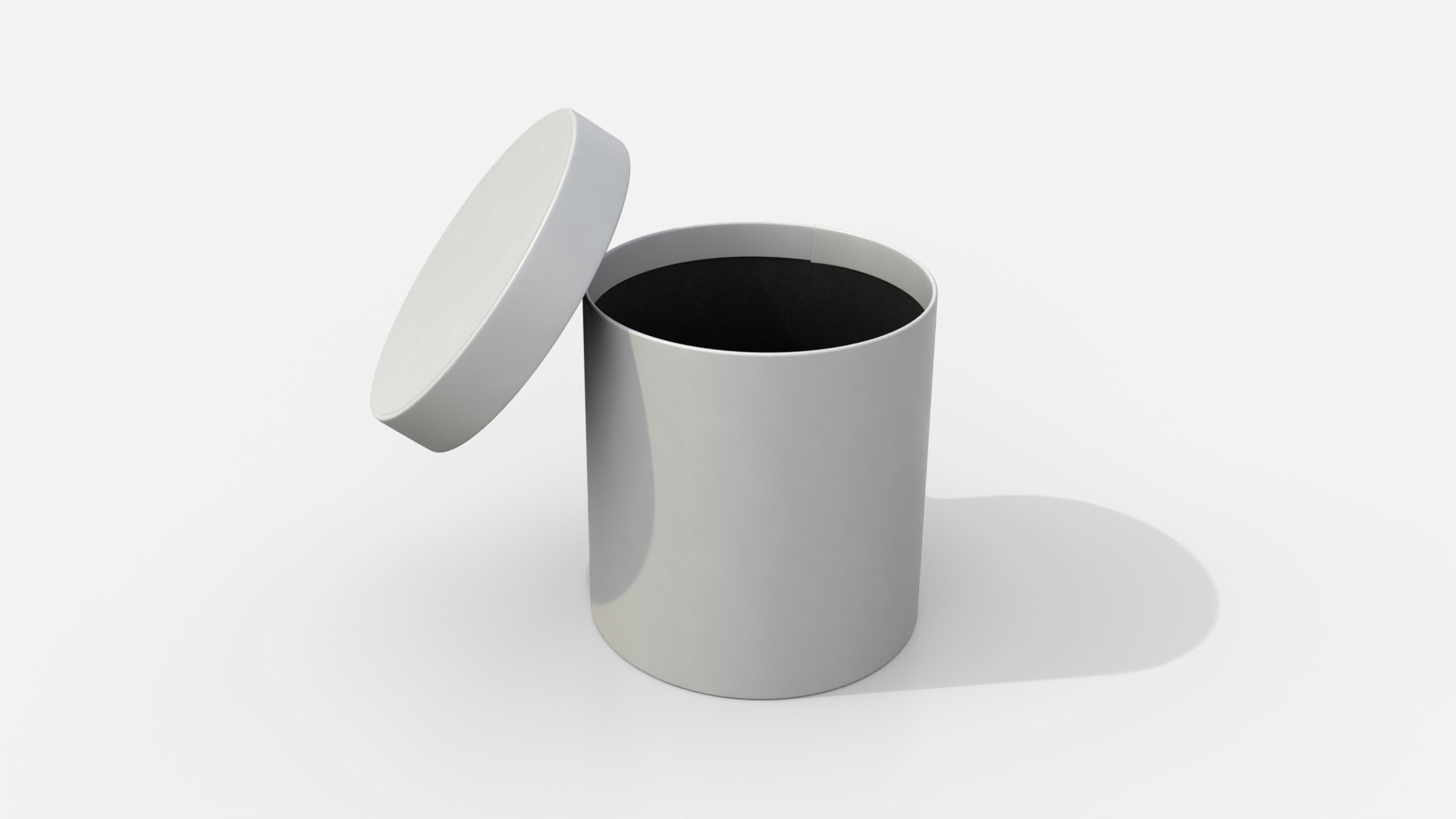 Rigid Box - Round with Lift-off Lid 3D Model