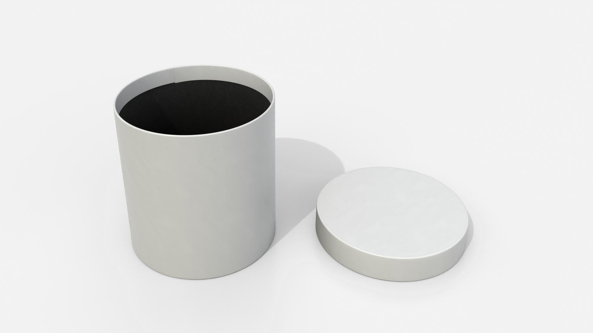 Rigid Box - Round with Lift-off Lid 3D Model