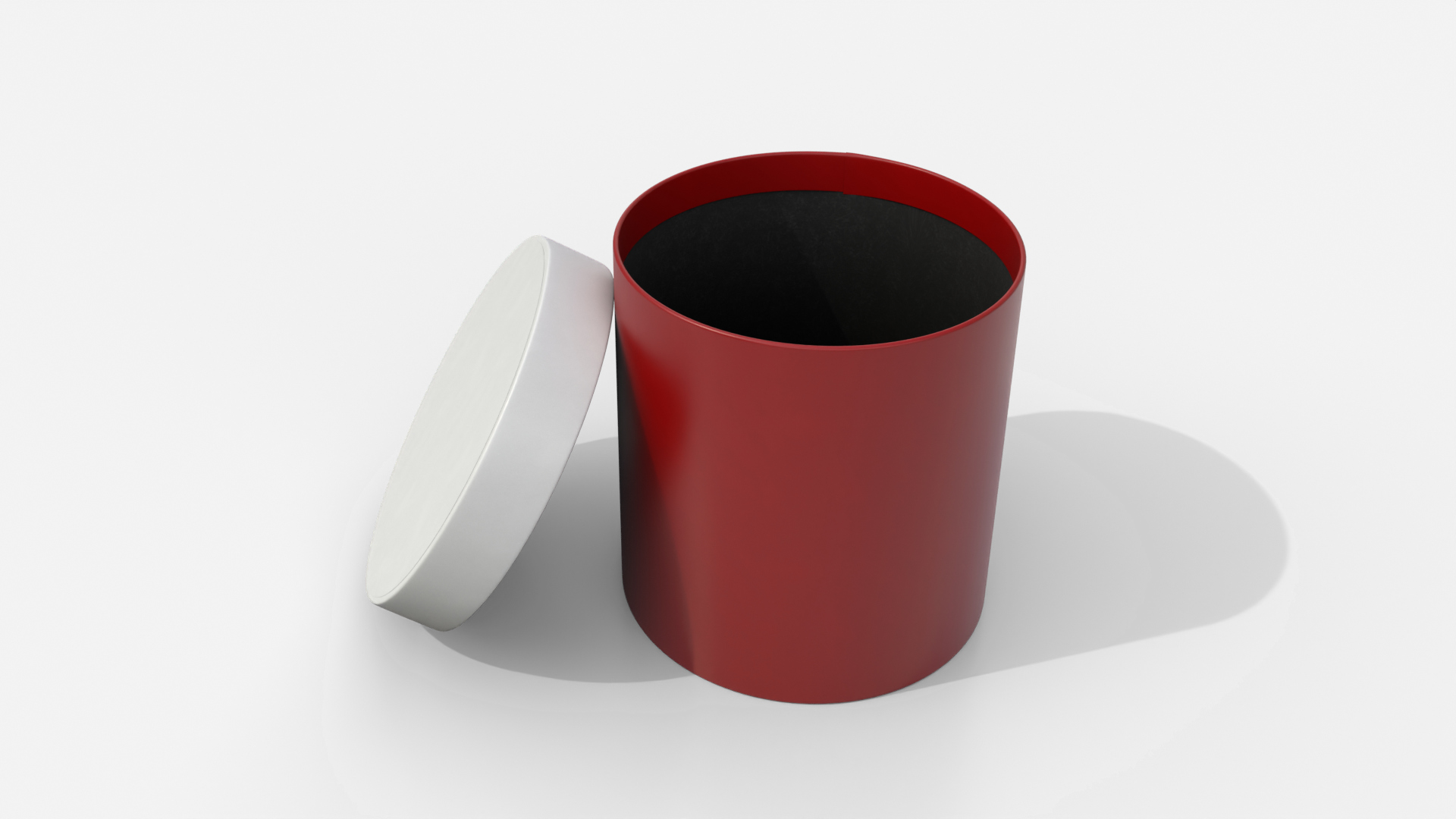 Rigid Box - Round with Lift-off Lid 3D Model