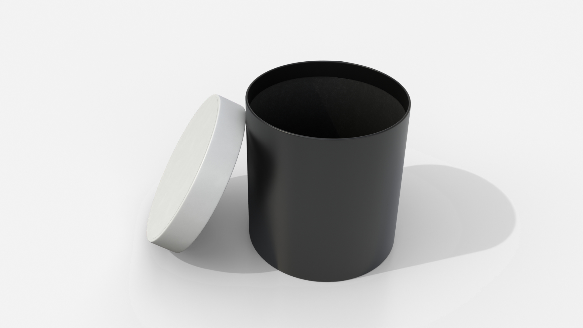 Rigid Box - Round with Lift-off Lid 3D Model