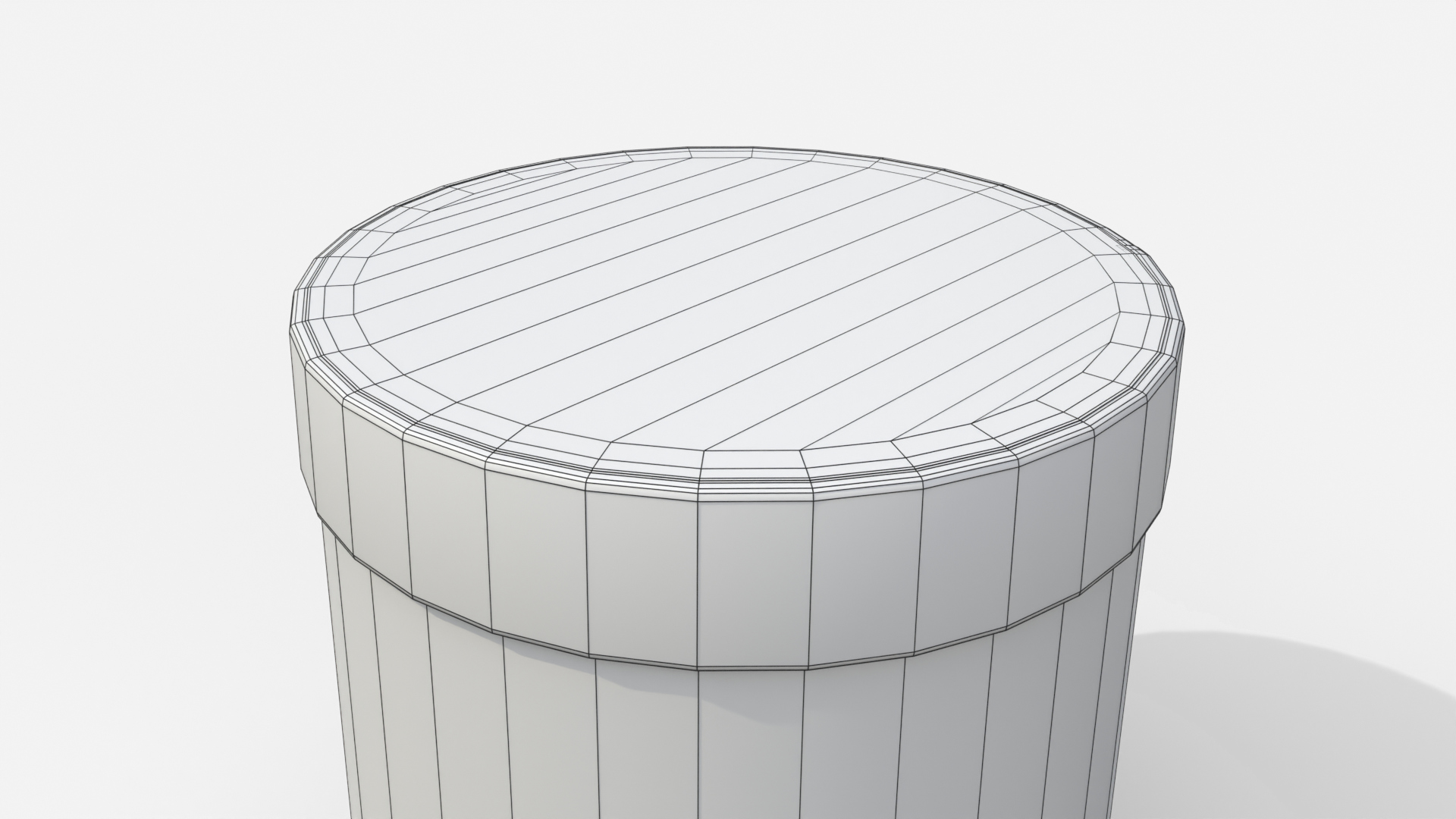 Rigid Box - Round with Lift-off Lid 3D Model