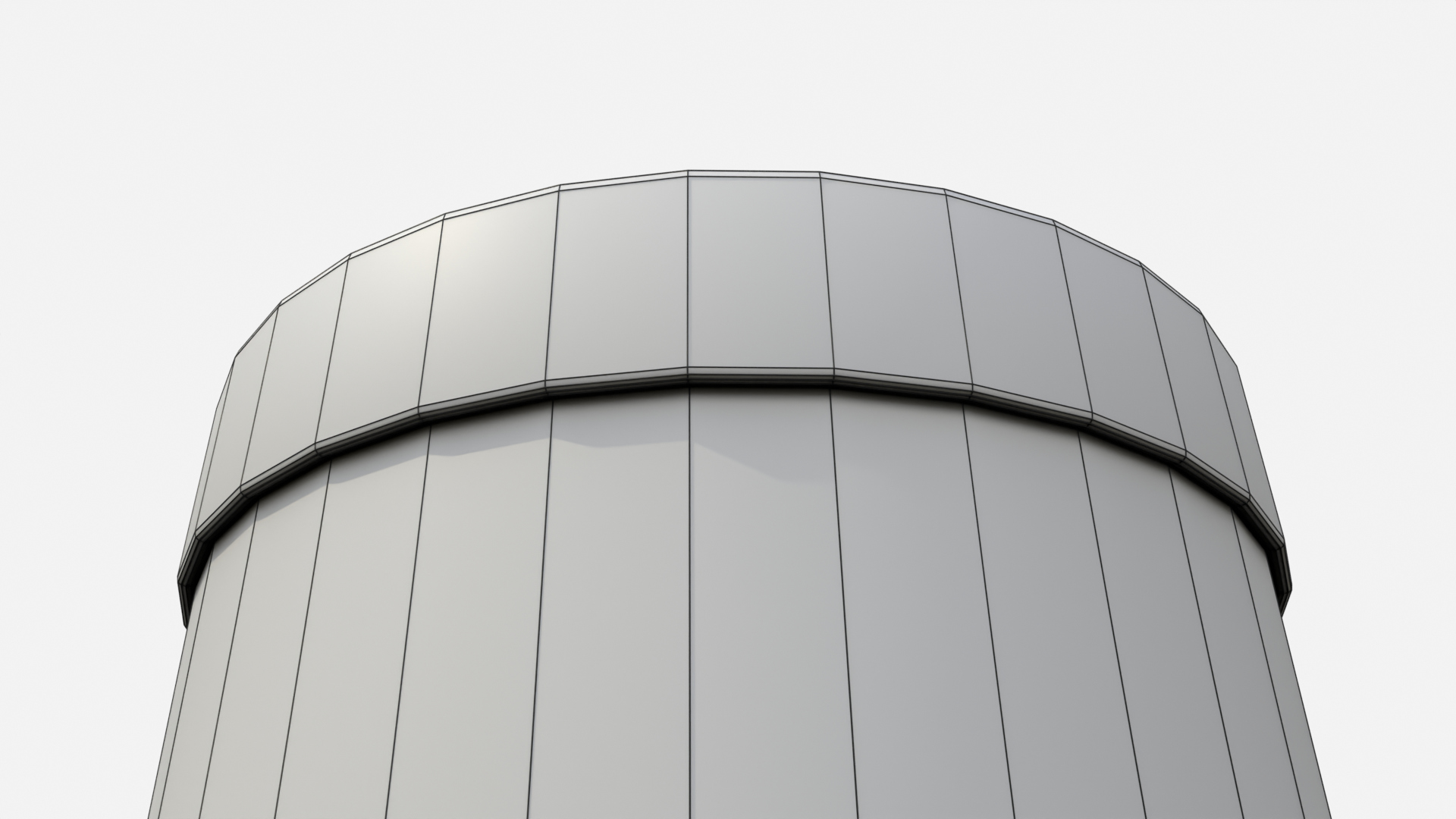 Rigid Box - Round with Lift-off Lid 3D Model