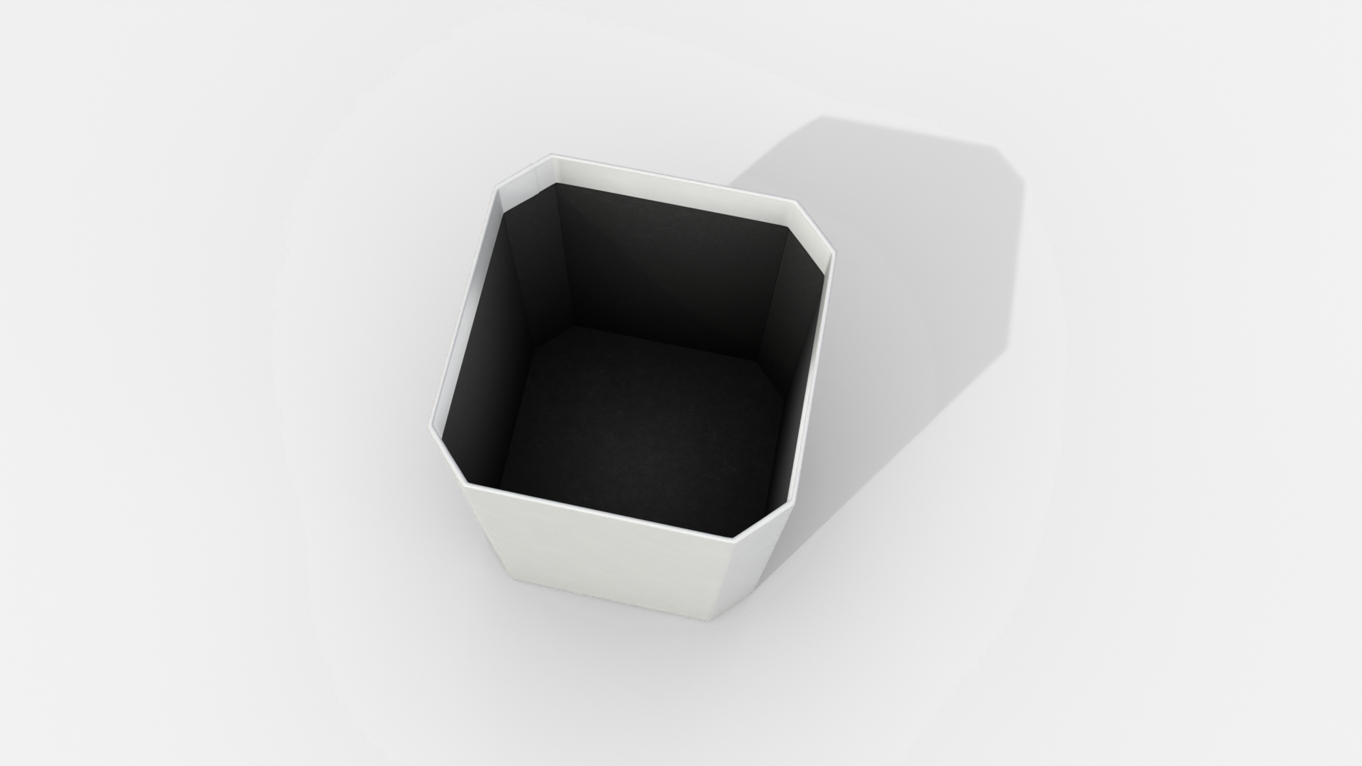 Rigid Box - Tall Beveled Edge with Lift-off Lid 3D Model