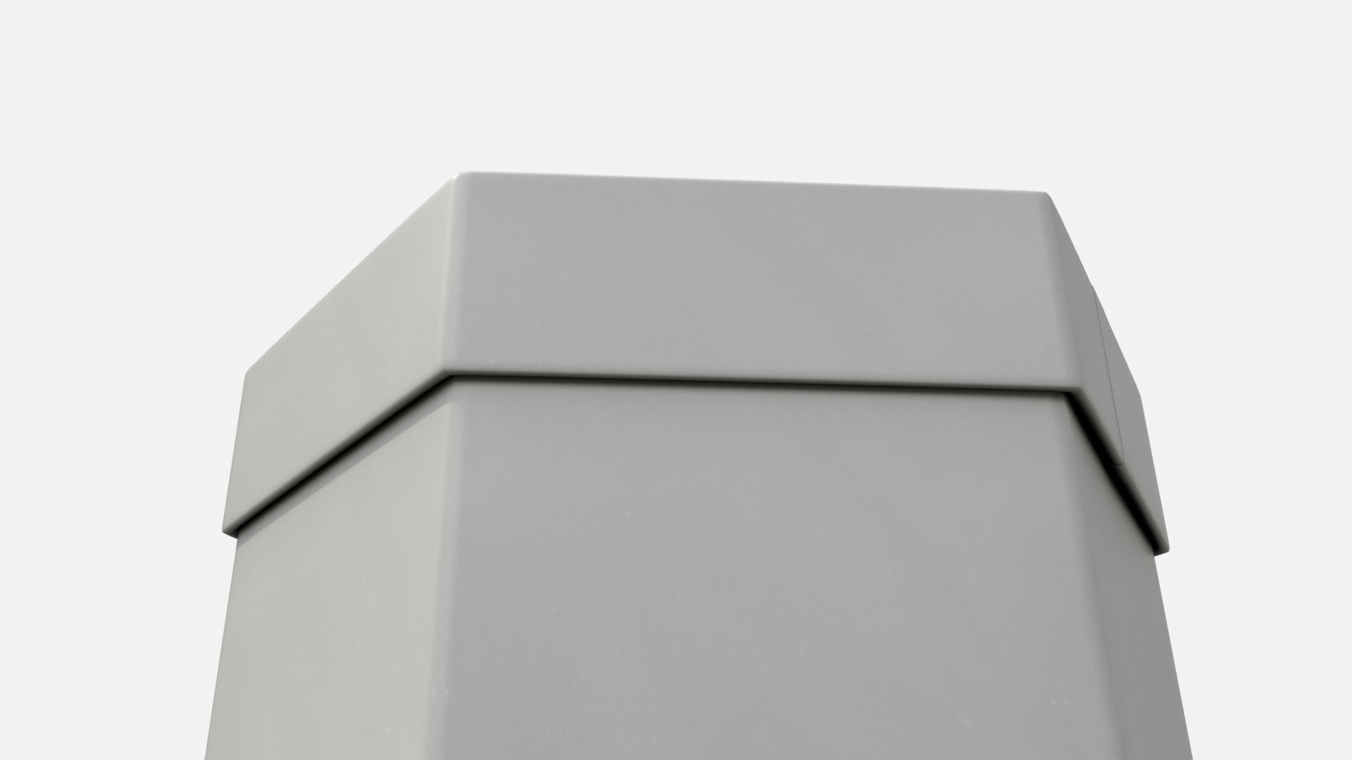 Rigid Box - Tall Hexagon with Lift-Off Lid 3D Model