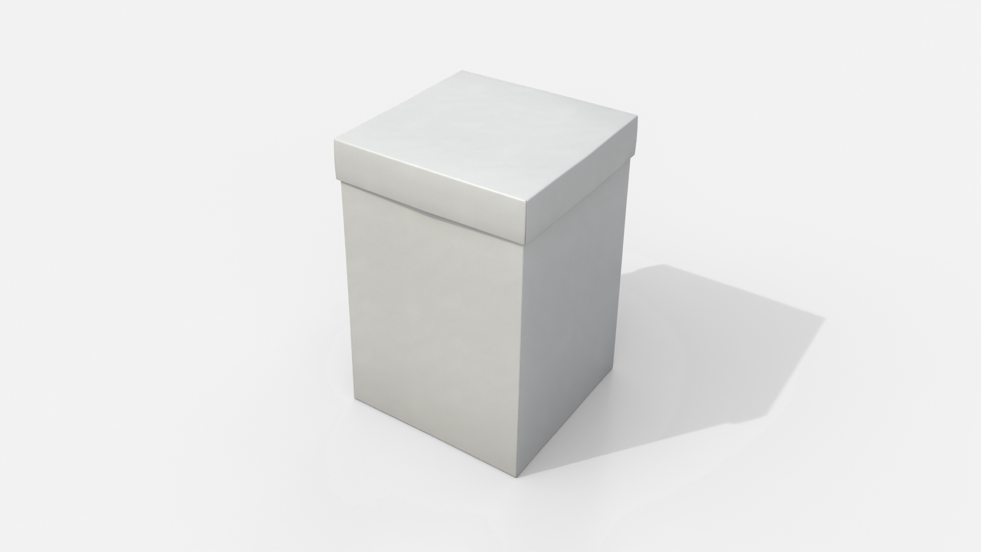 Rigid Box - Tall Regular with Lift-Off Lid 3D Model