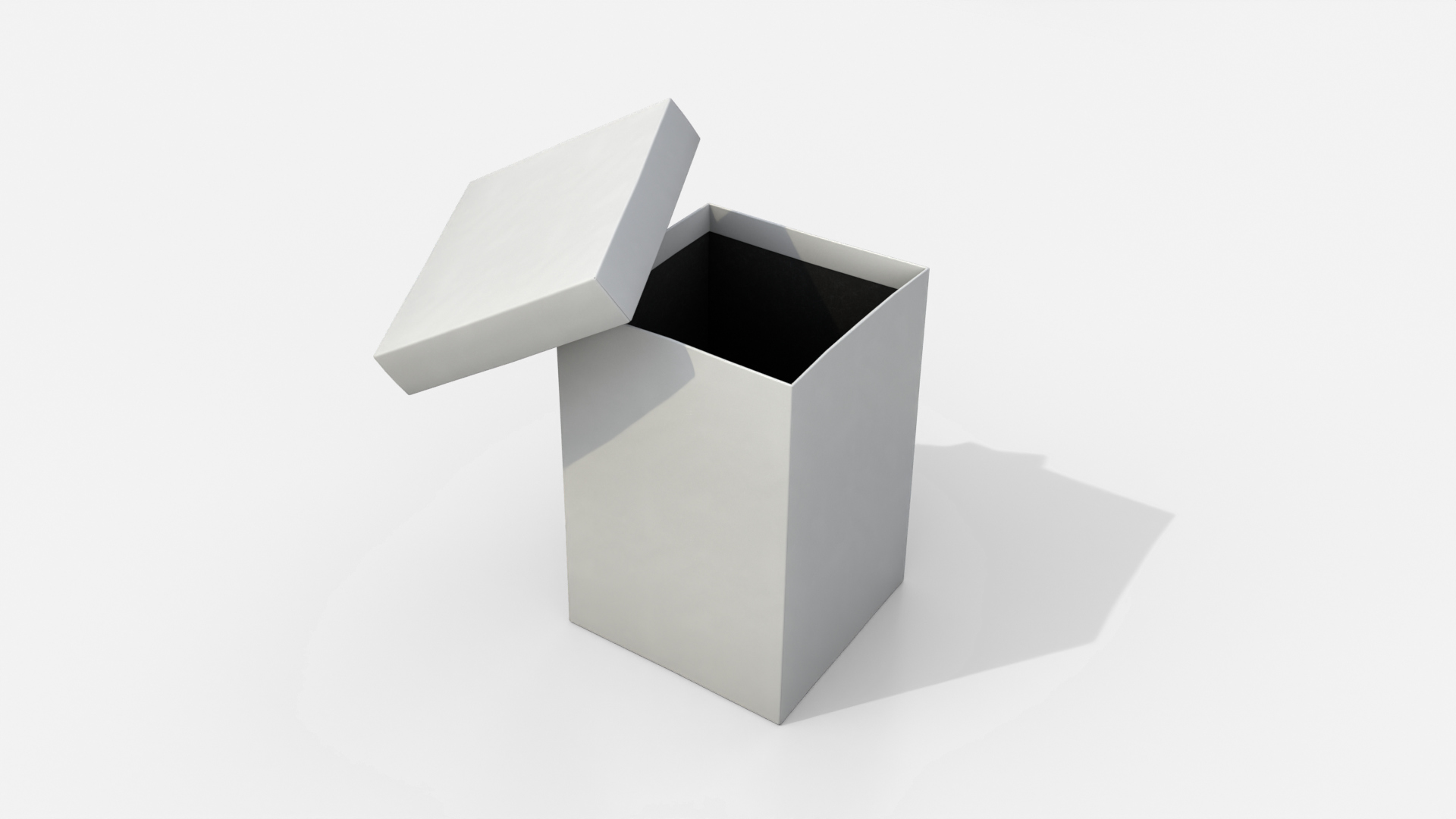 Rigid Box - Tall Regular with Lift-Off Lid 3D Model