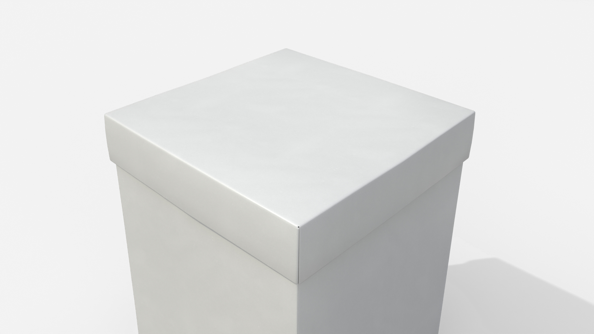 Rigid Box - Tall Regular with Lift-Off Lid 3D Model