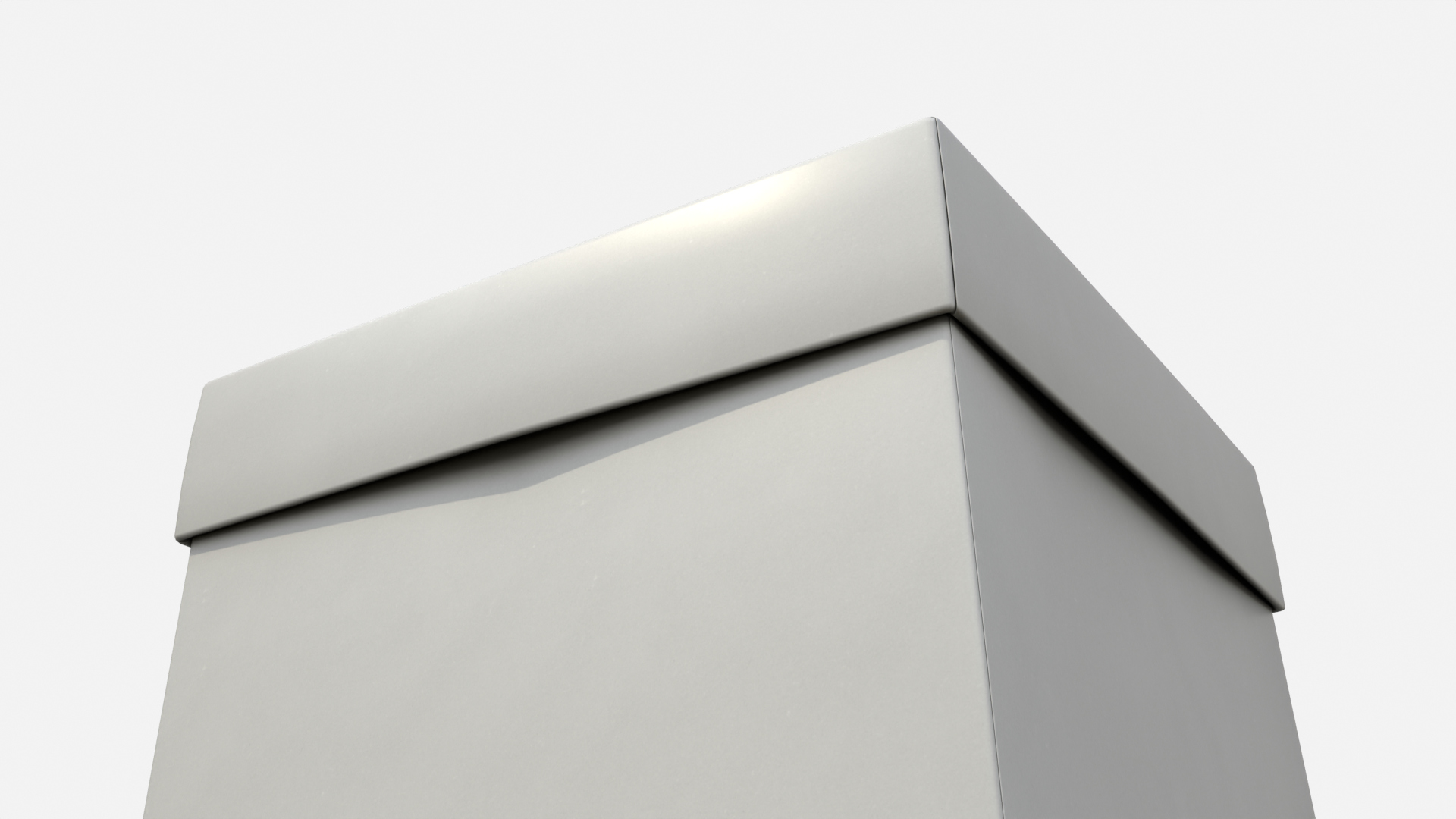 Rigid Box - Tall Regular with Lift-Off Lid 3D Model