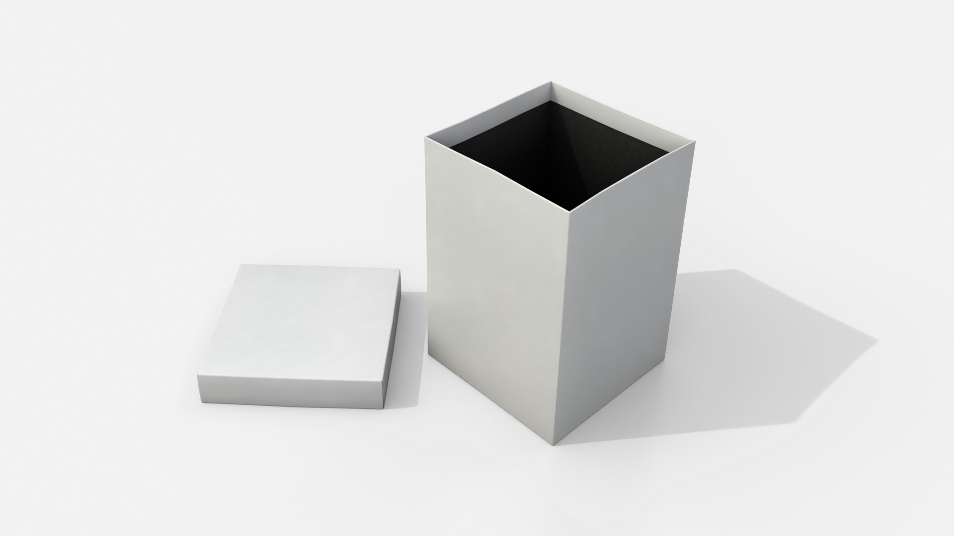 Rigid Box - Tall Regular with Lift-Off Lid 3D Model