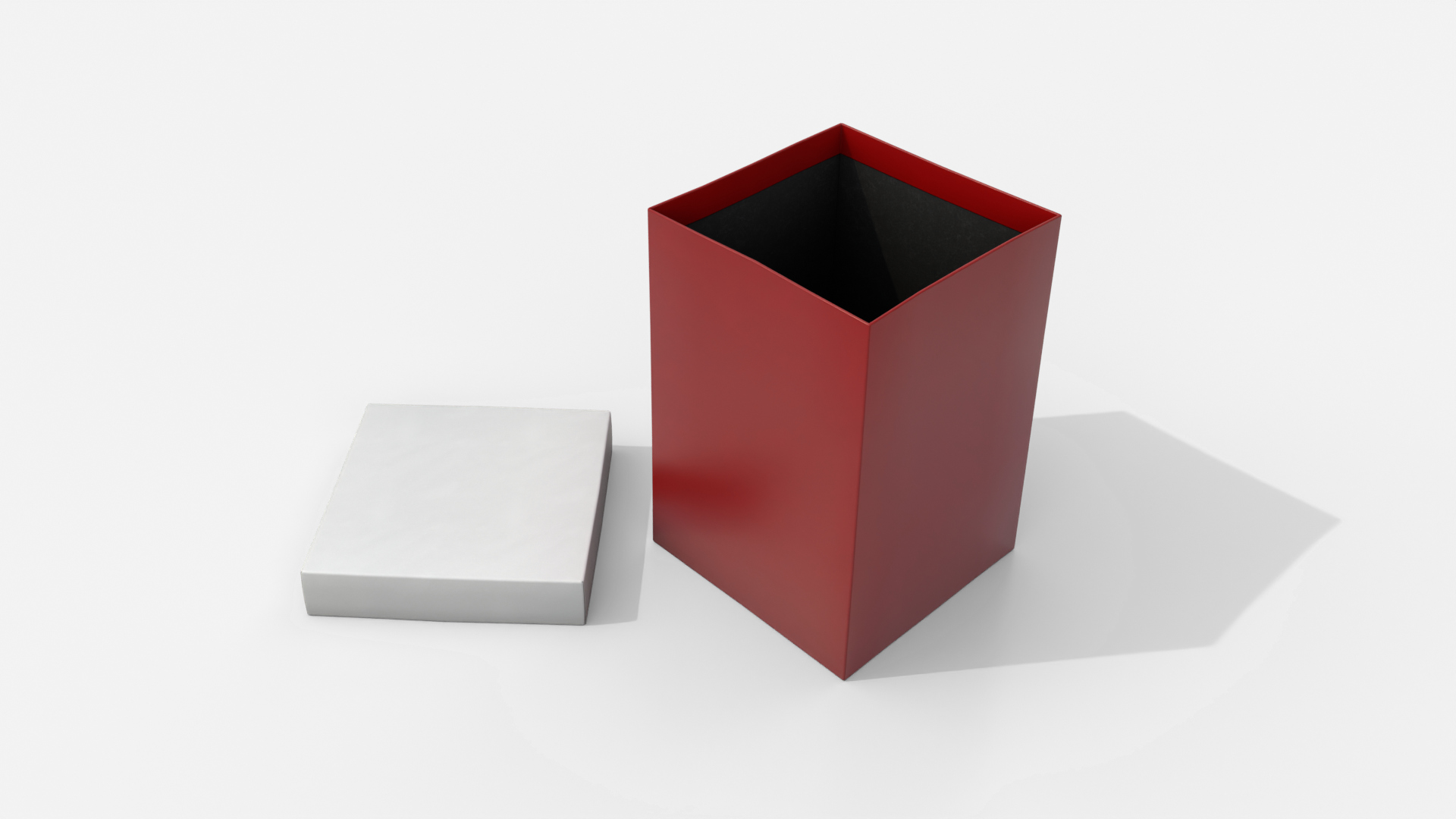 Rigid Box - Tall Regular with Lift-Off Lid 3D Model