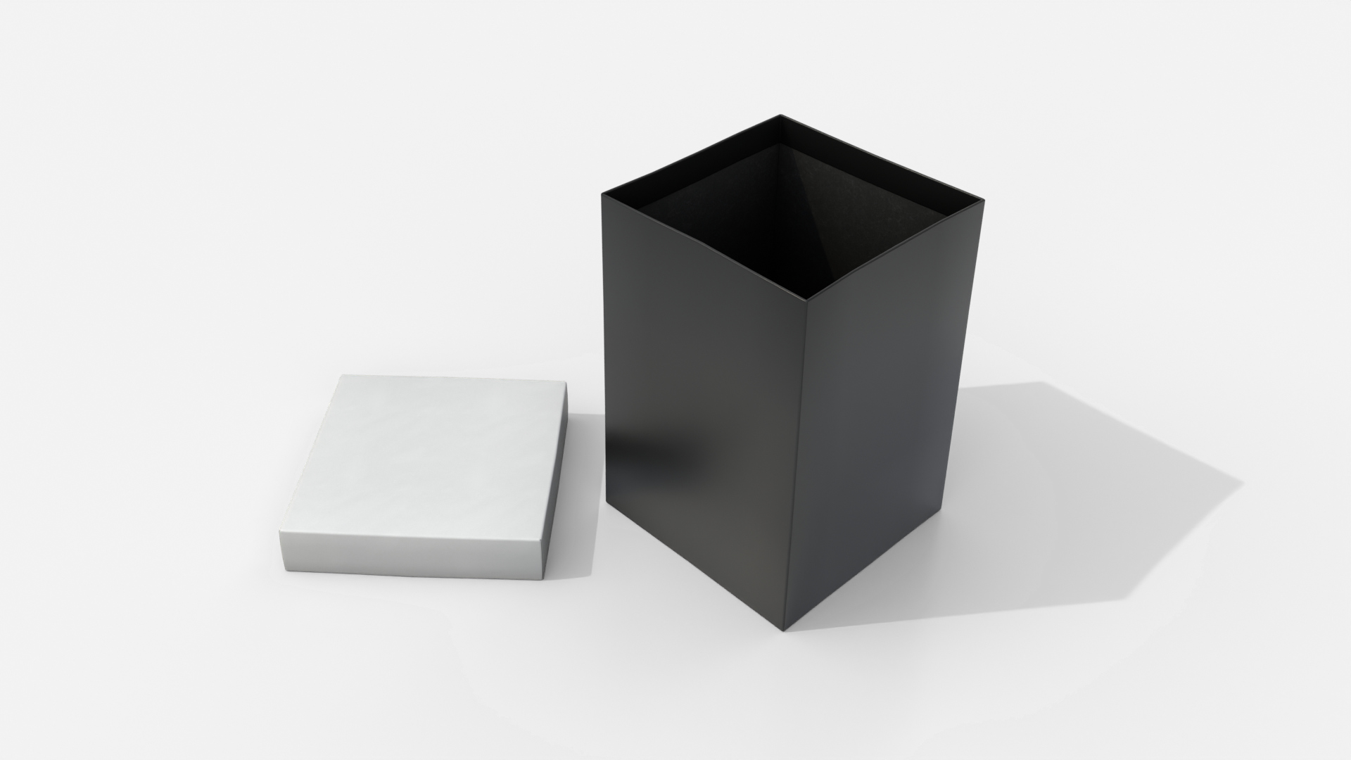 Rigid Box - Tall Regular with Lift-Off Lid 3D Model