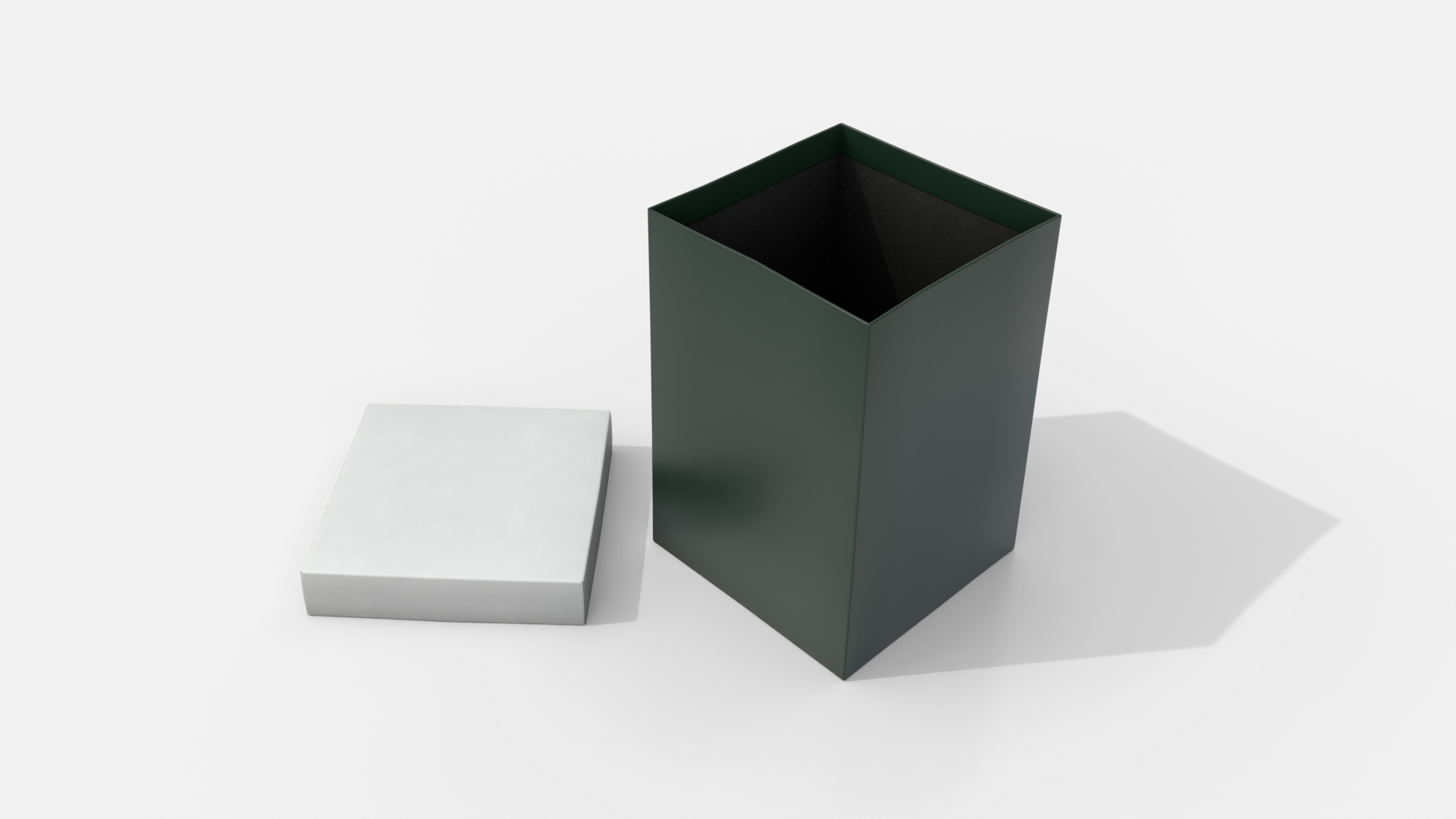 Rigid Box - Tall Regular with Lift-Off Lid 3D Model