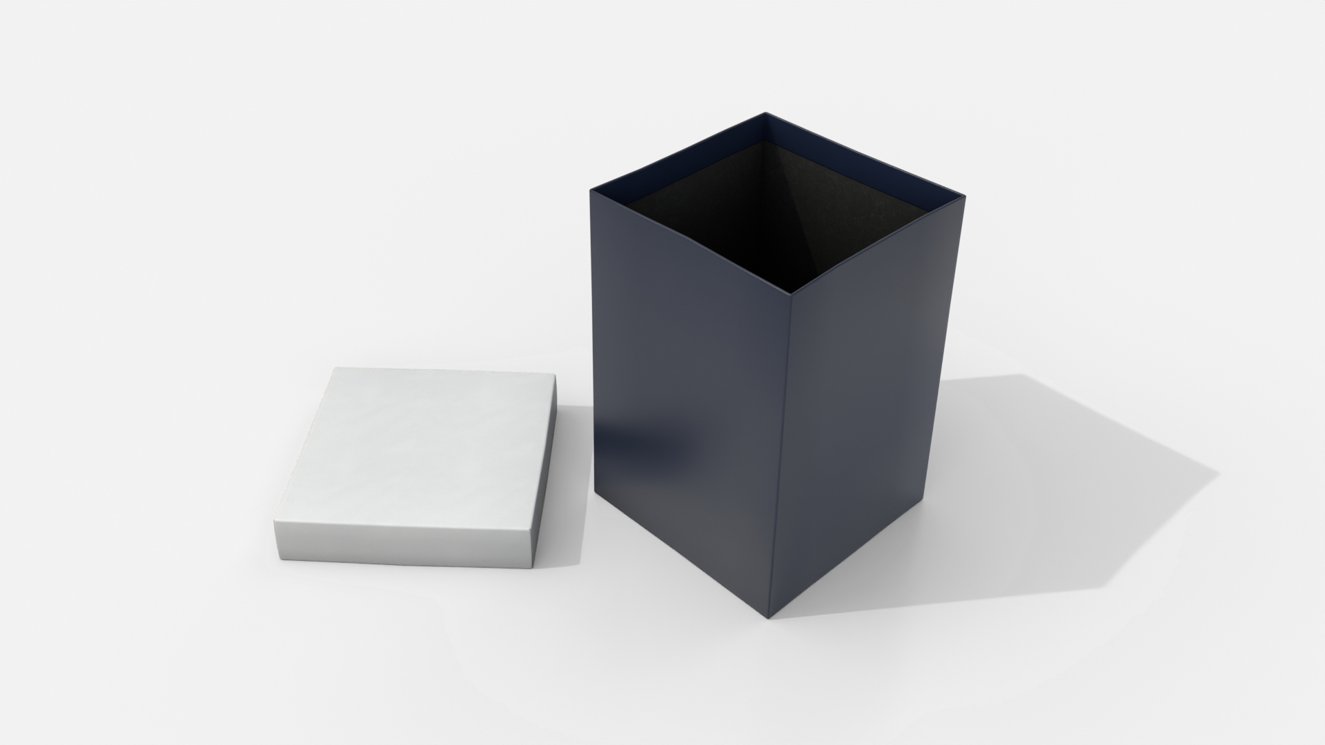 Rigid Box - Tall Regular with Lift-Off Lid 3D Model