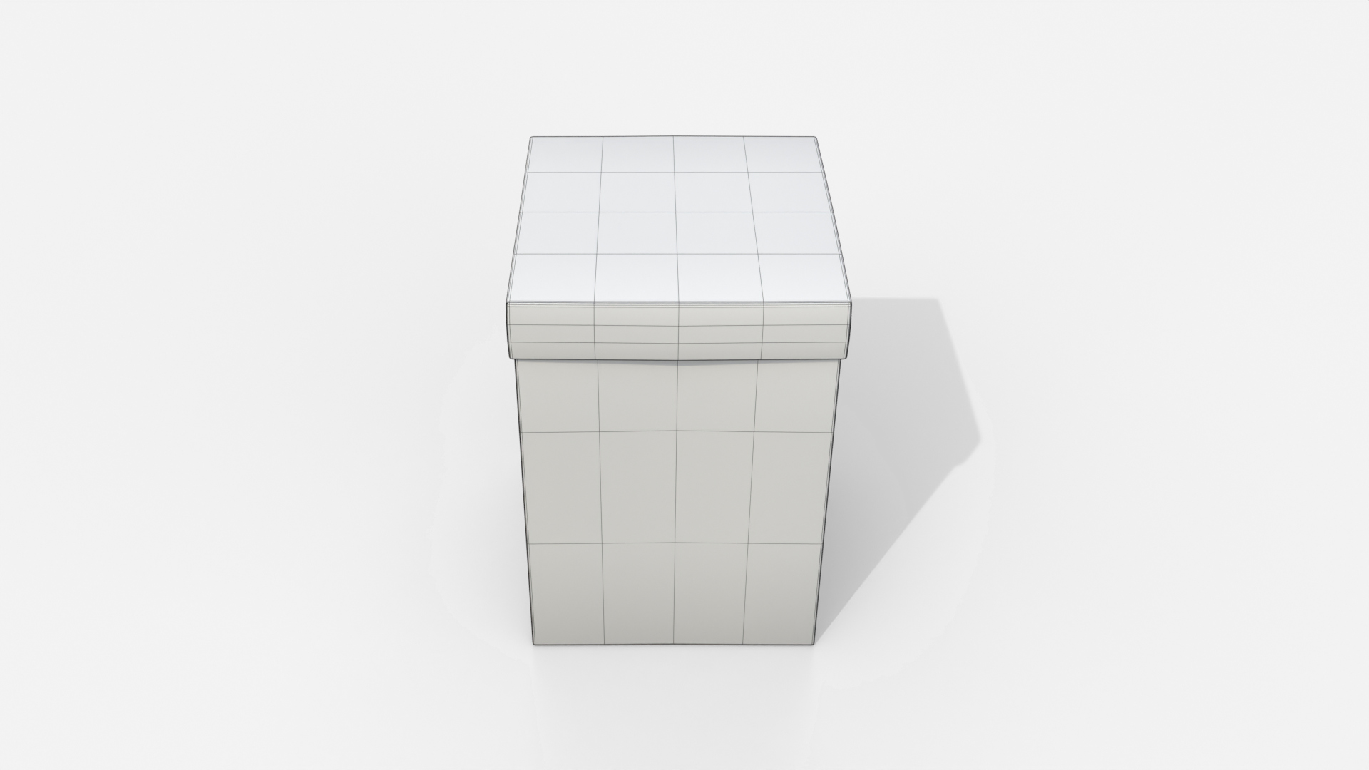 Rigid Box - Tall Regular with Lift-Off Lid 3D Model