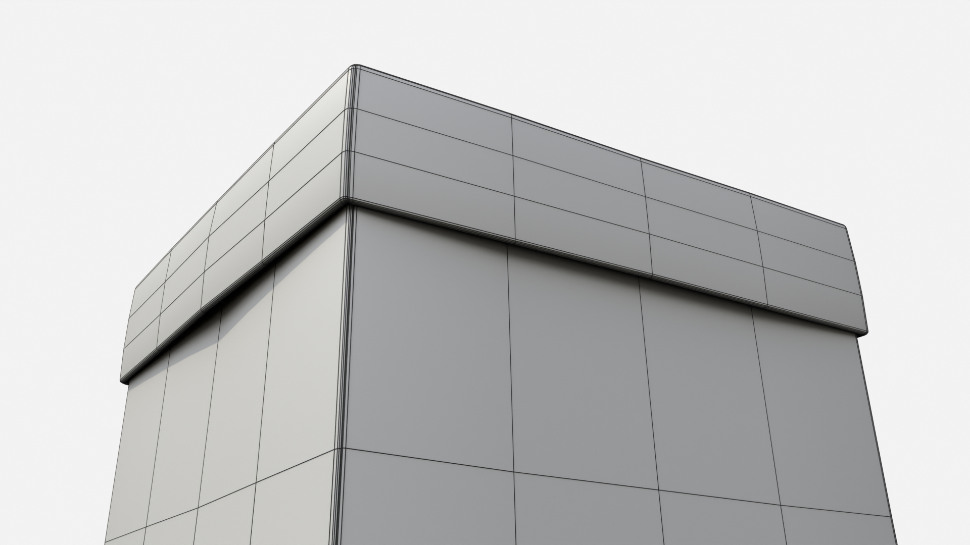 Rigid Box - Tall Regular with Lift-Off Lid 3D Model