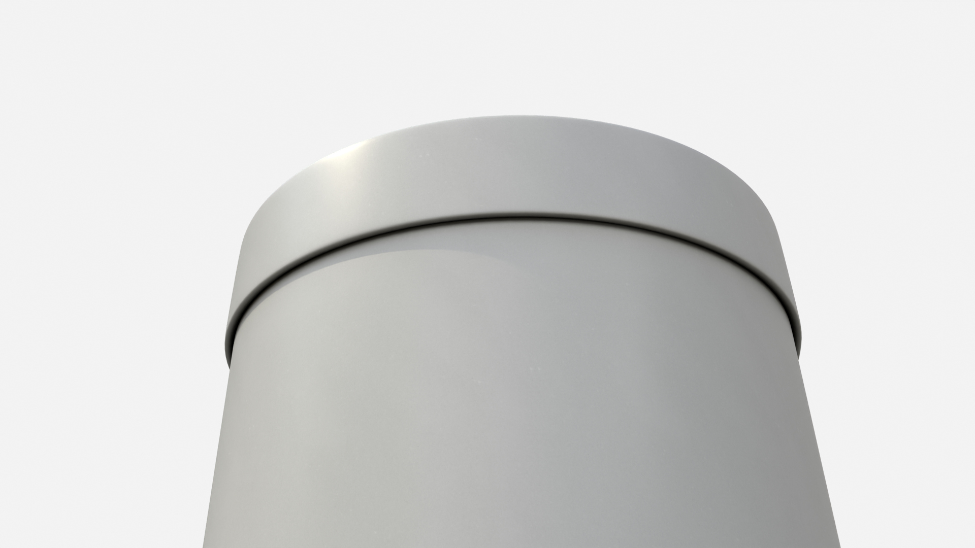 Rigid Box - Tall Round with Lift-off Lid 3D Model