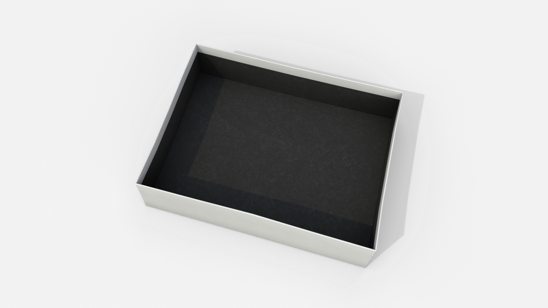 Rigid Box - Wide Rectangular with Lift-off Lid 3D Model