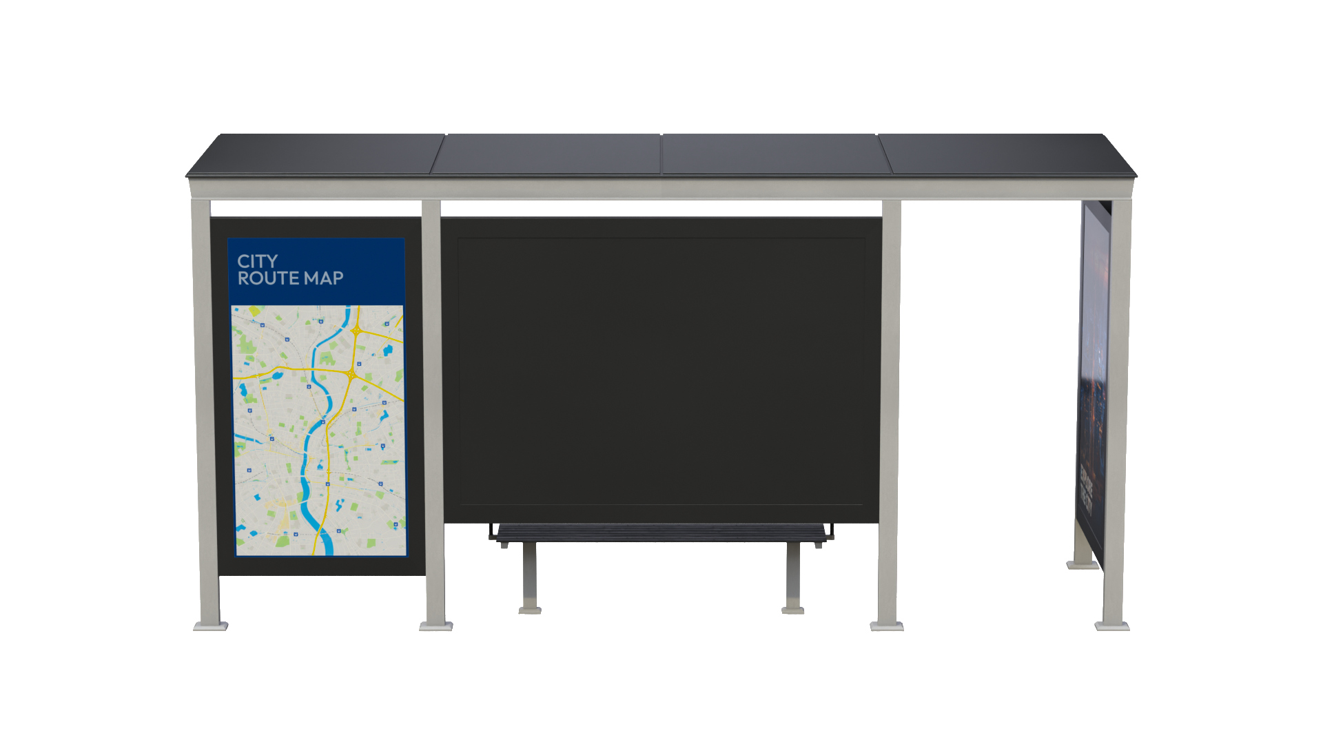 Transit Shelter - Smart Modular Display 3D Model