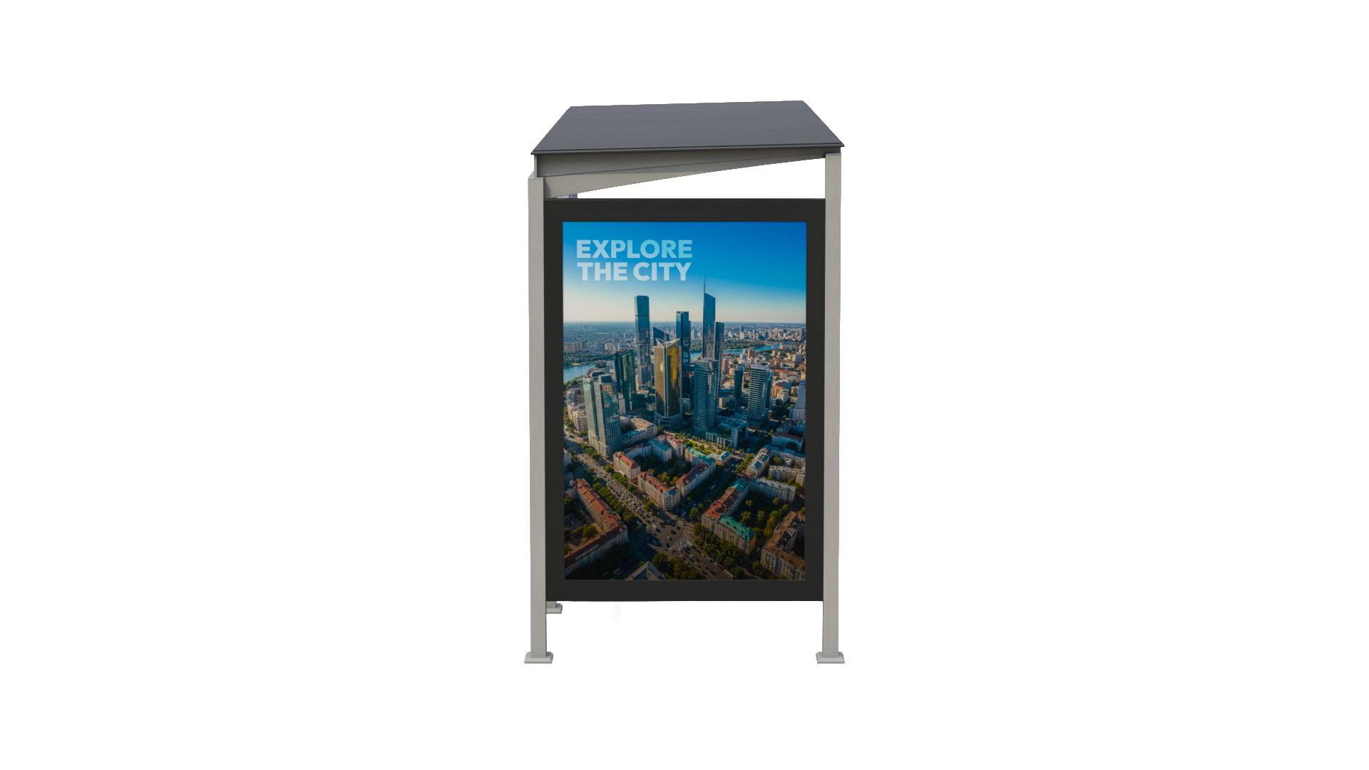 Transit Shelter - Smart Modular Display 3D Model