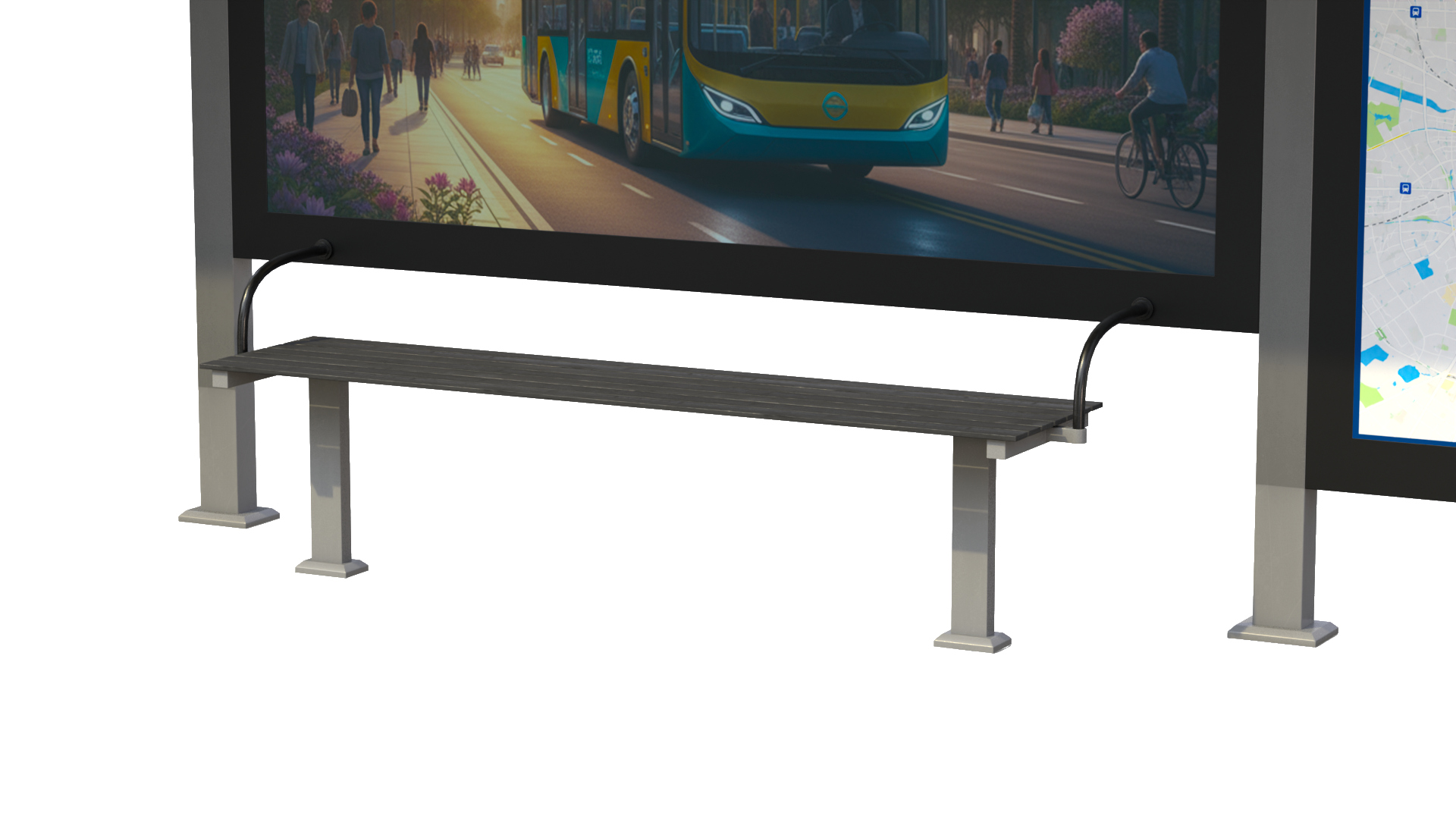 Transit Shelter - Smart Modular Display 3D Model