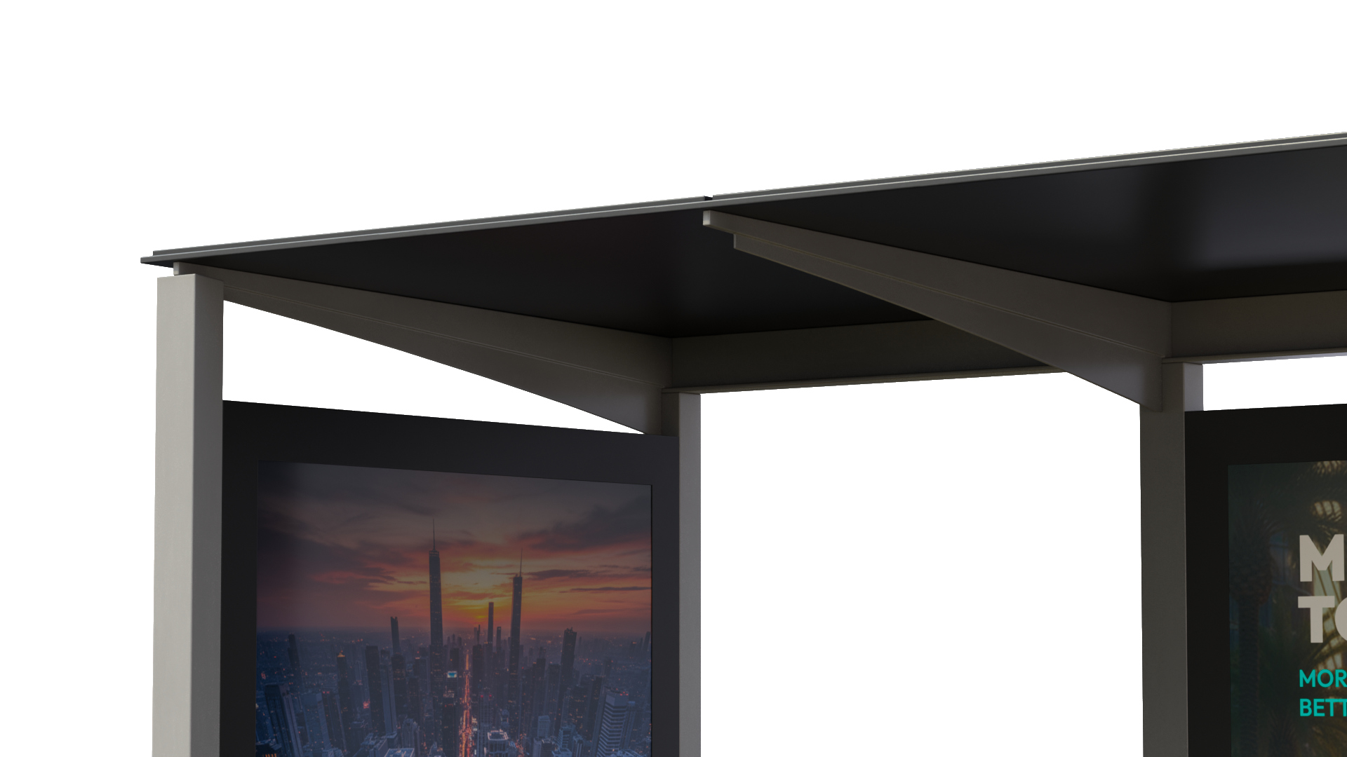 Transit Shelter - Smart Modular Display 3D Model