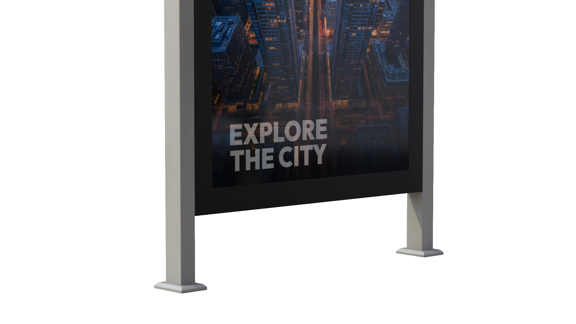 Transit Shelter - Smart Modular Display 3D Model