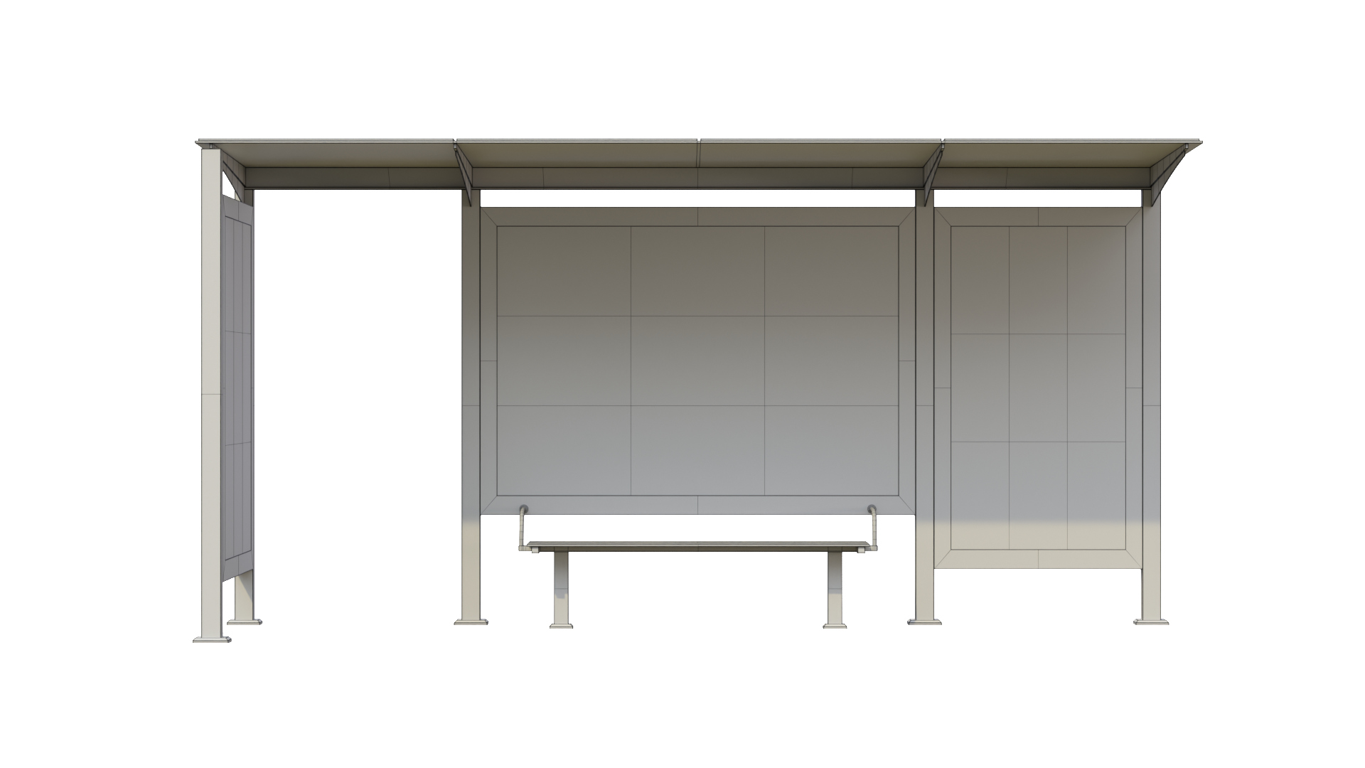 Transit Shelter - Smart Modular Display 3D Model