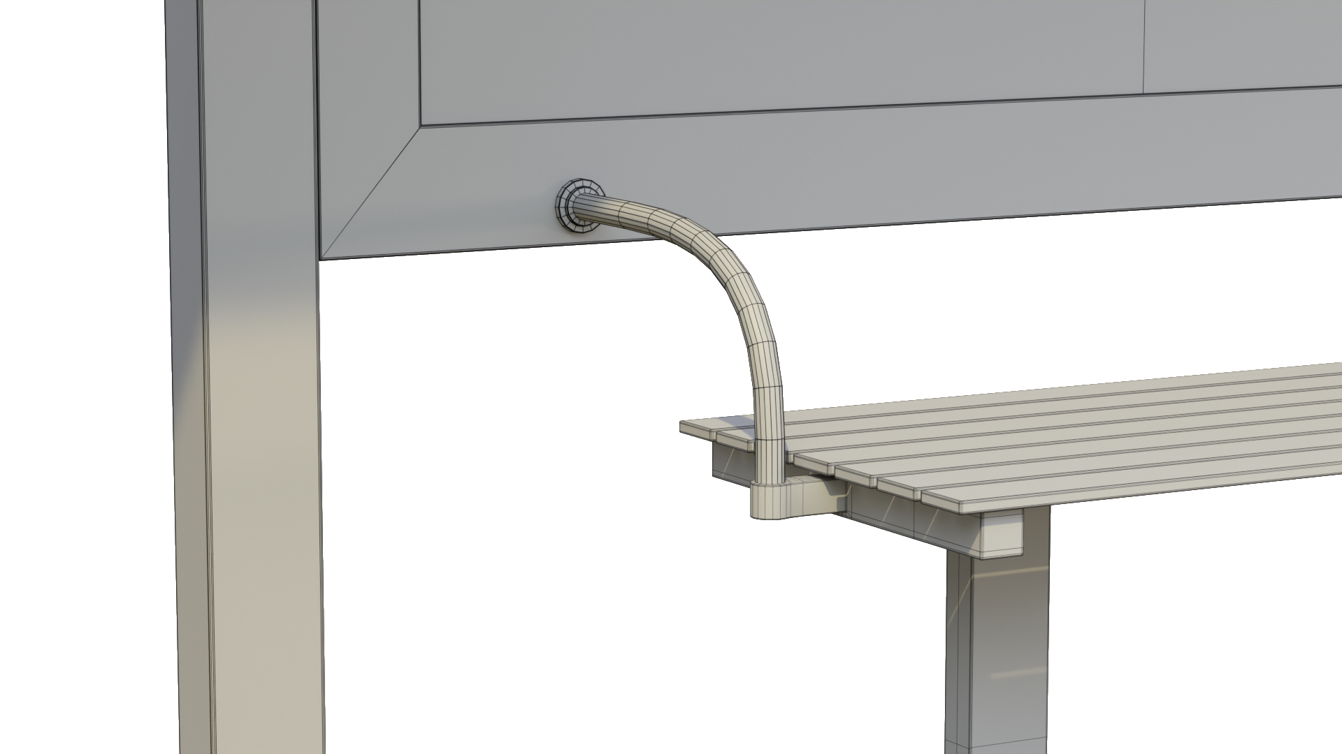 Transit Shelter - Smart Modular Display 3D Model