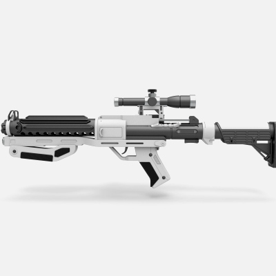 Blaster Rifle TLJ SE-44C 3D Print Model 3D Model