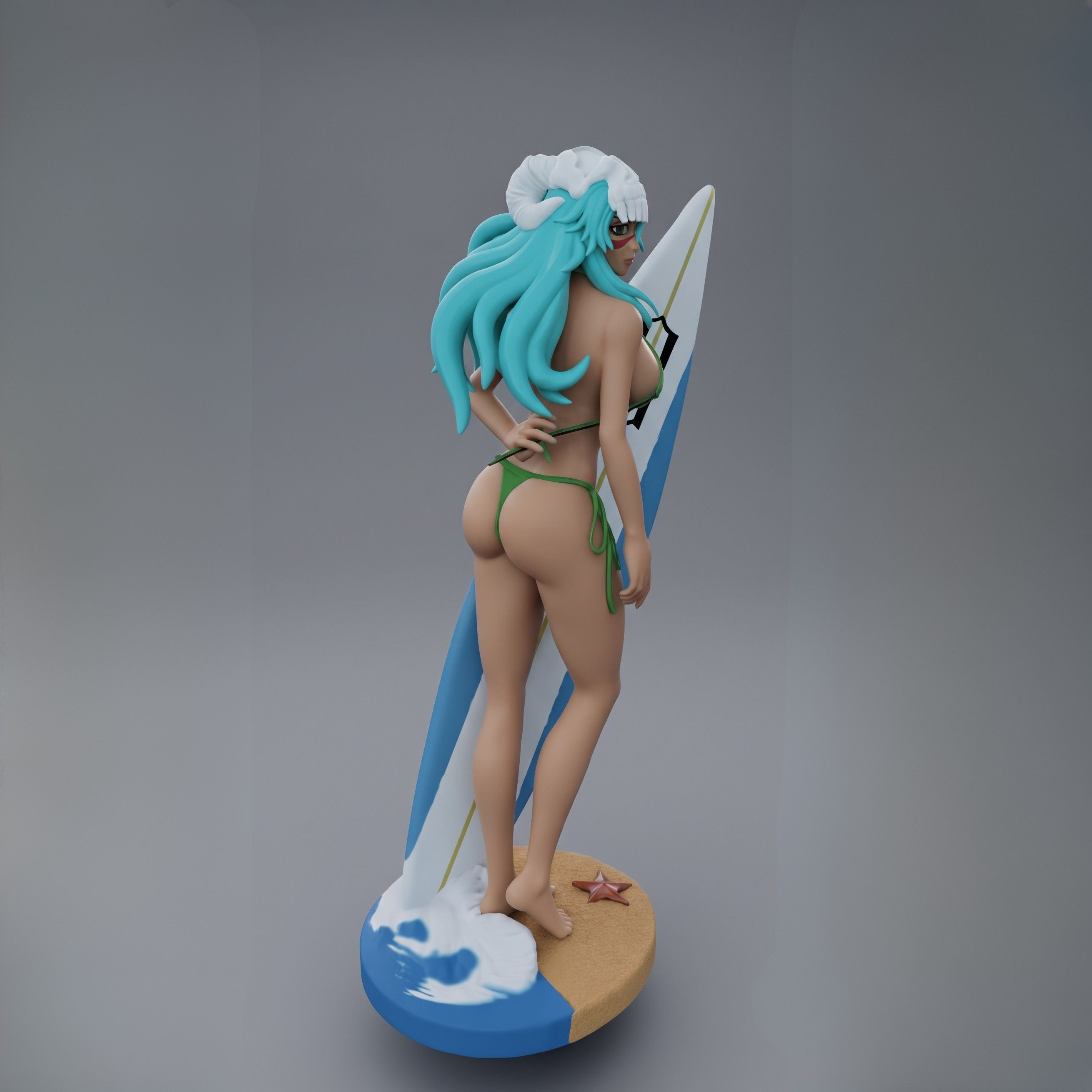 Bleach Nelliel Surfer Girls 3D Print Model 3D Model
