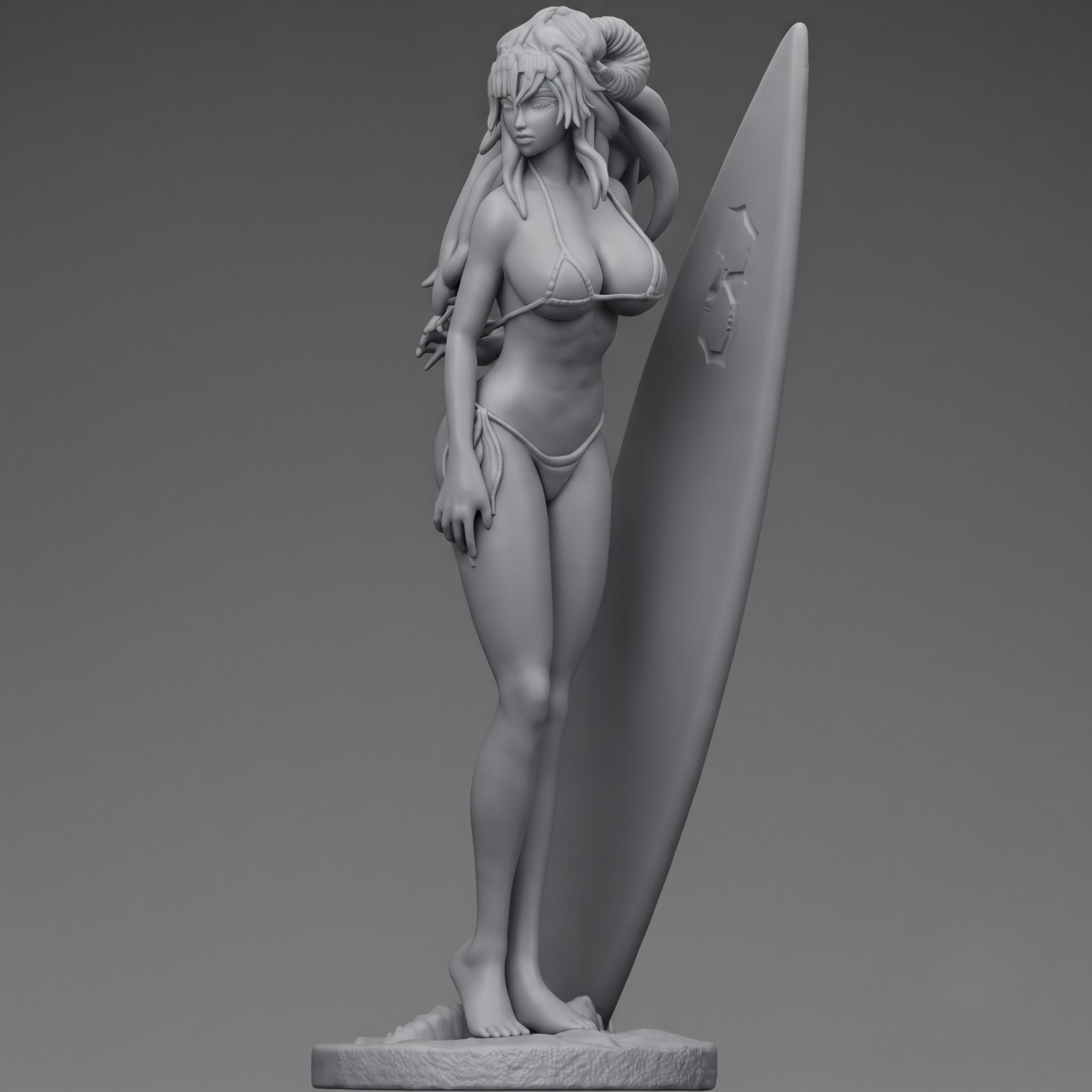 Bleach Nelliel Surfer Girls 3D Print Model 3D Model