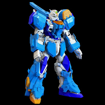Duel Gundam Assault Shroud Body Armor 3D Print Model