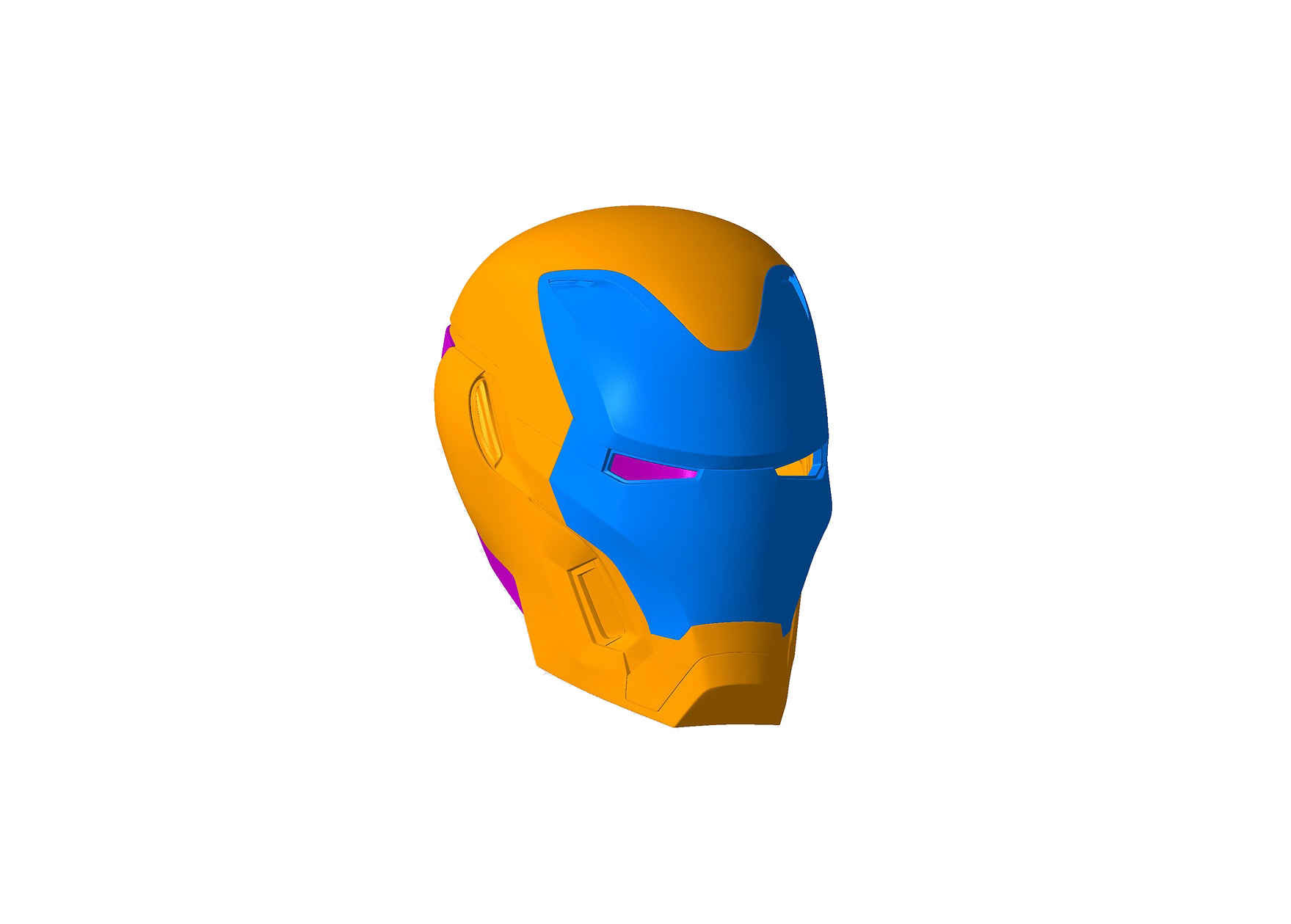 Iron Man Mark L MK 50 Helmet 3D Print Model 3D Model