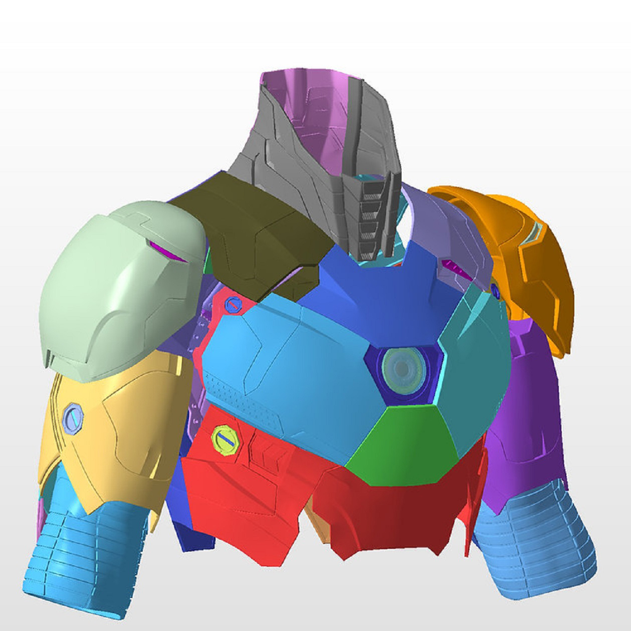 Iron Man Mark XLVI XLVII Armor MK 46 47 3D Print Model 3D Model