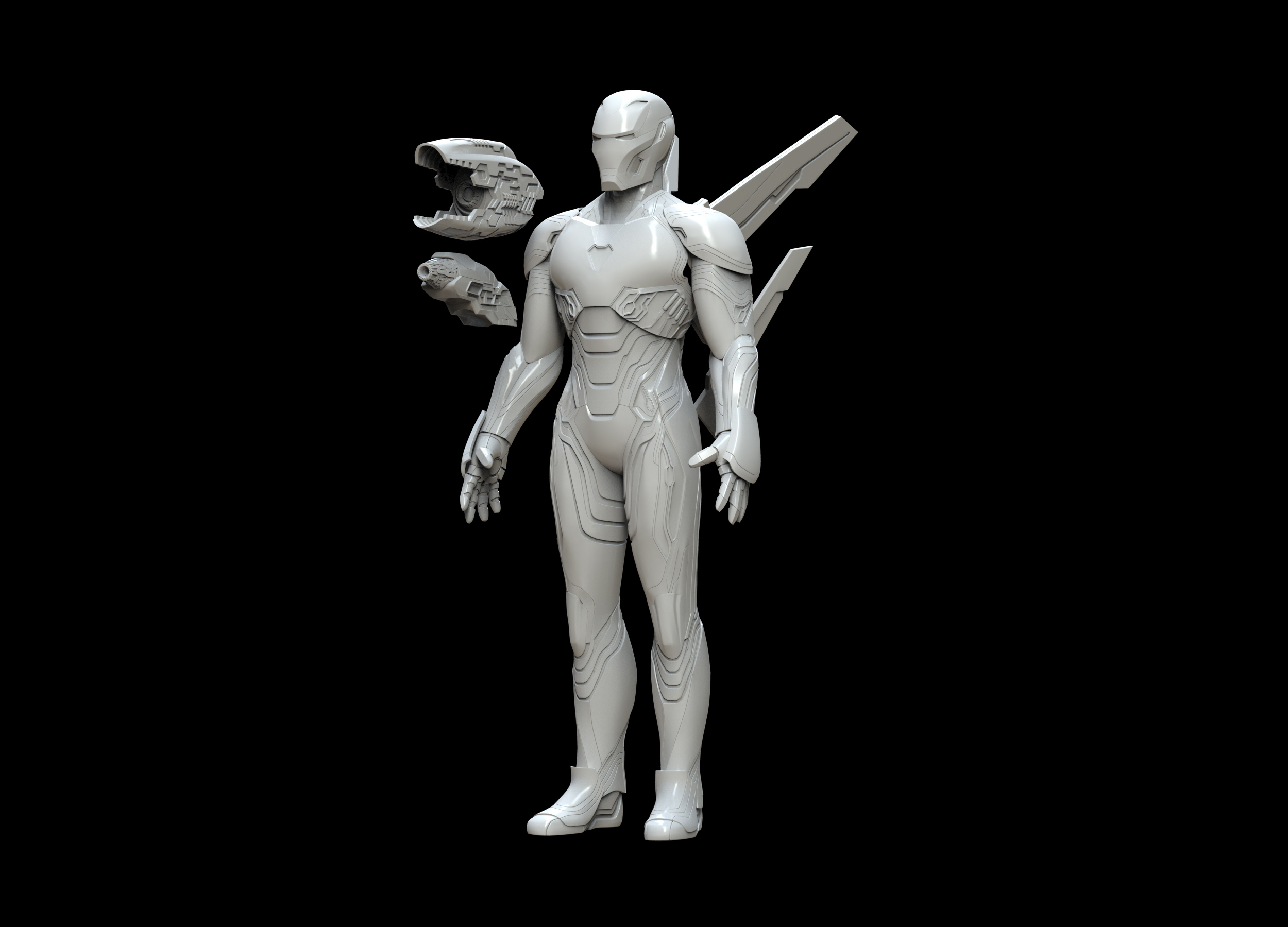 Iron Man MK 50 Full Body Armor Suit 3D Print Model 3D Model