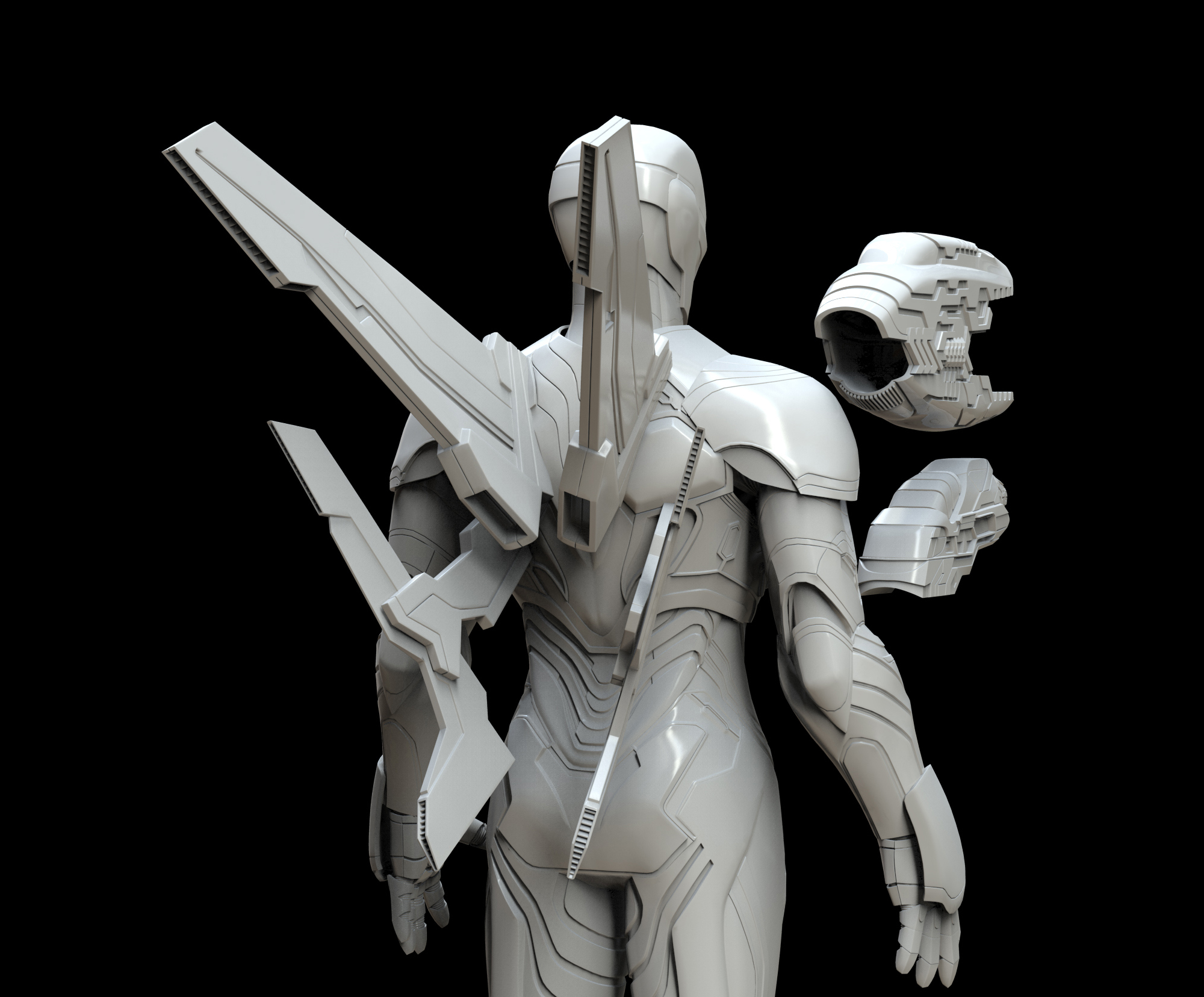 Iron Man MK 50 Full Body Armor Suit 3D Print Model 3D Model