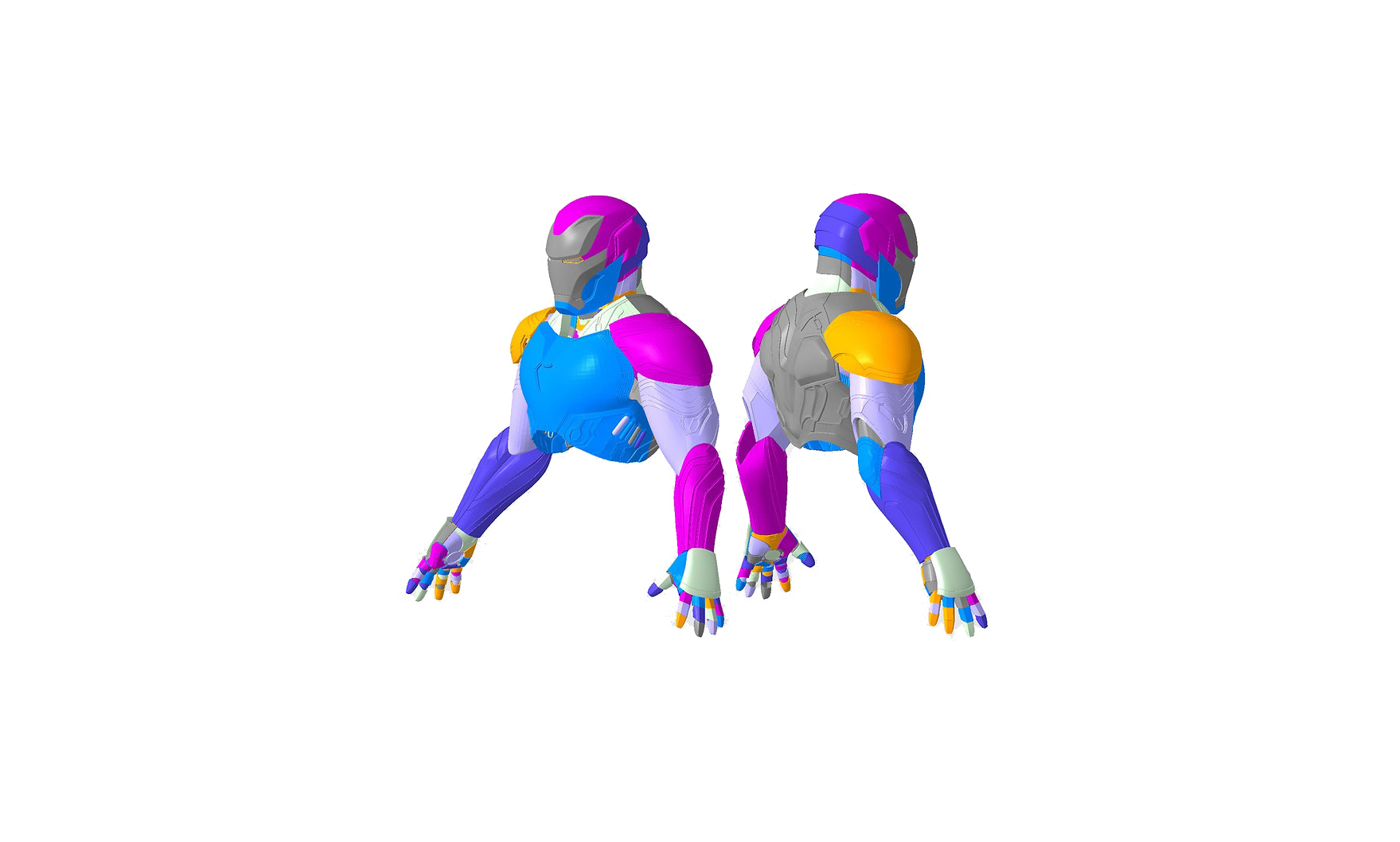 Iron Man MK 50 Full Body Armor Suit 3D Print Model 3D Model