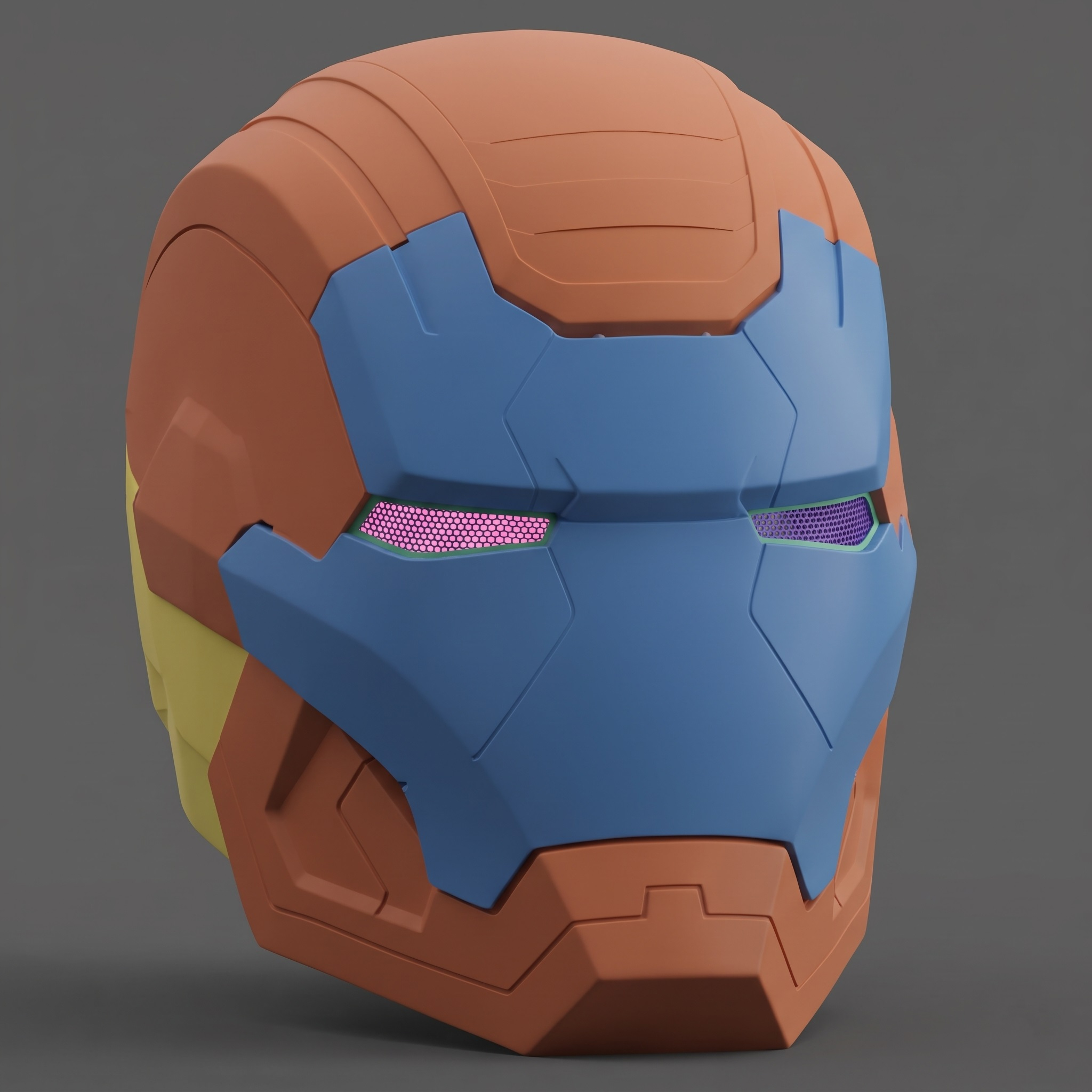 Iron Man Patriot Armor Suit From Iron Man 3 3D Print Model 3D Model
