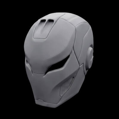 Iron Woman Pepper Potts Barracuda Helmet 3D Print Model