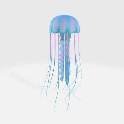 Jellyfish Figure 3D Printable Model