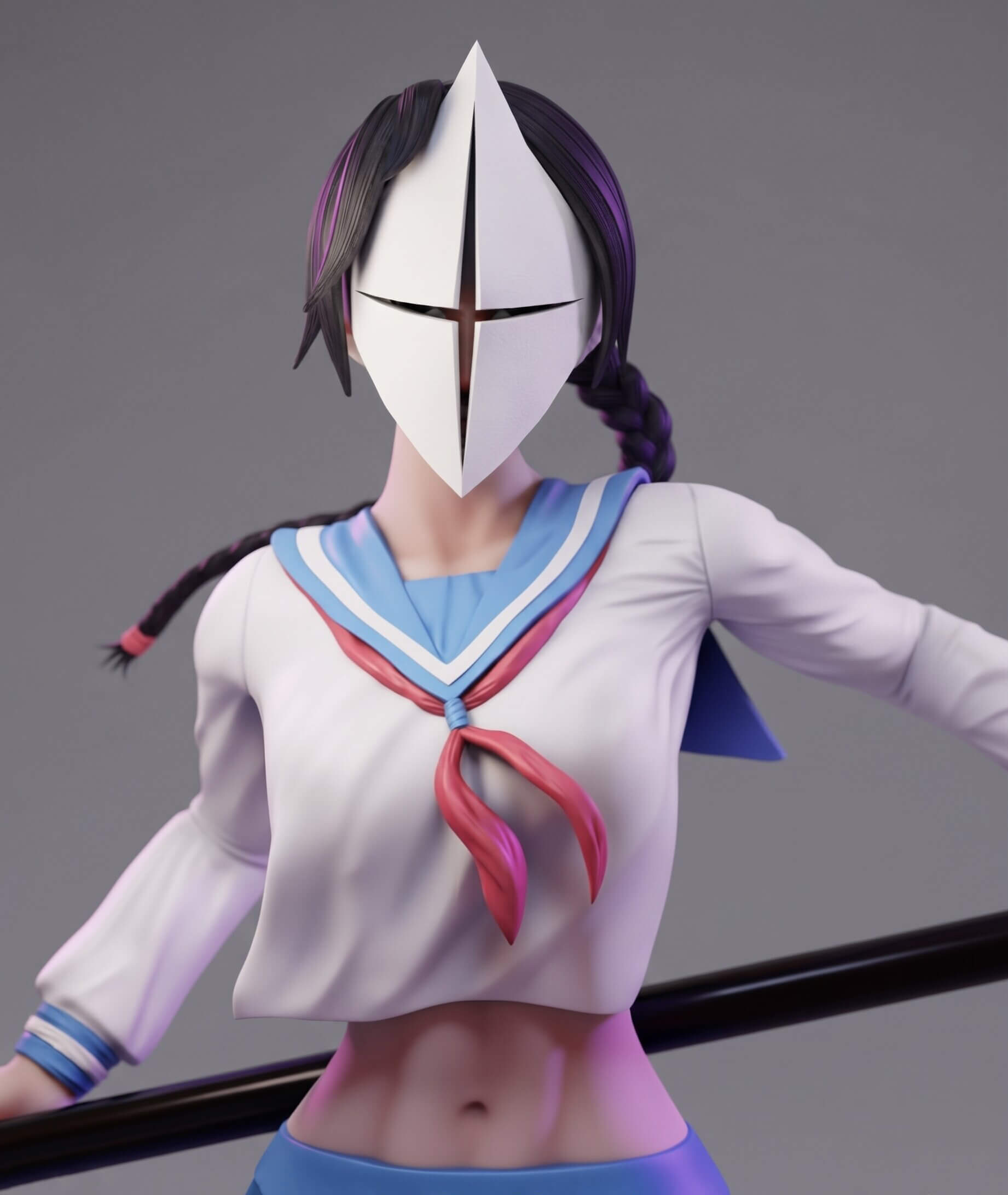 Lisa Yadomaru Sculpture 3D Print Model 3D Model