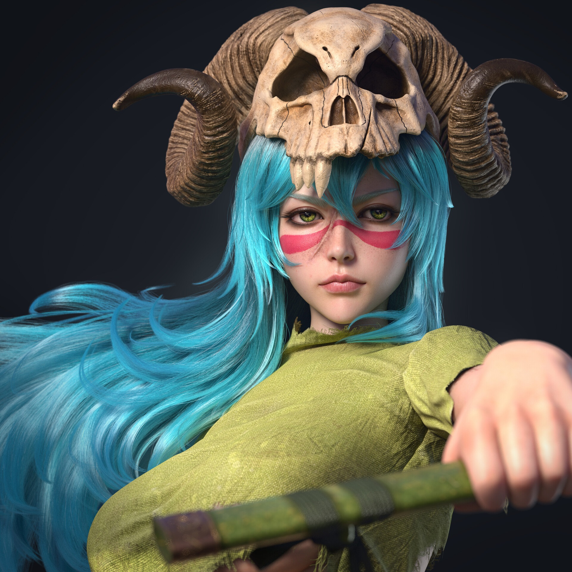 Nelliel Bleach Figure 3D Print Model 3D Model