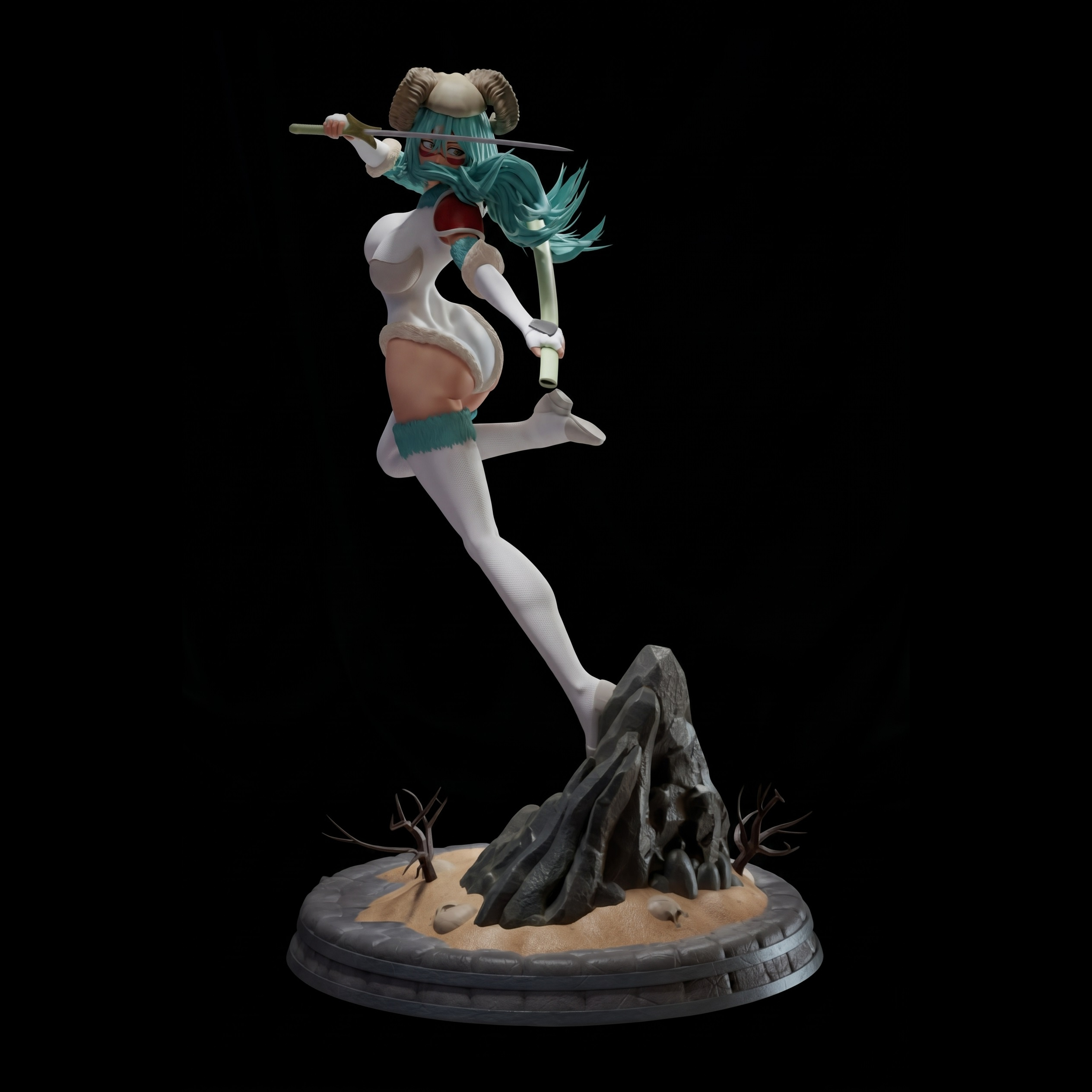 Nelliel Bleach Sculpture 3D Print Model 3D Model