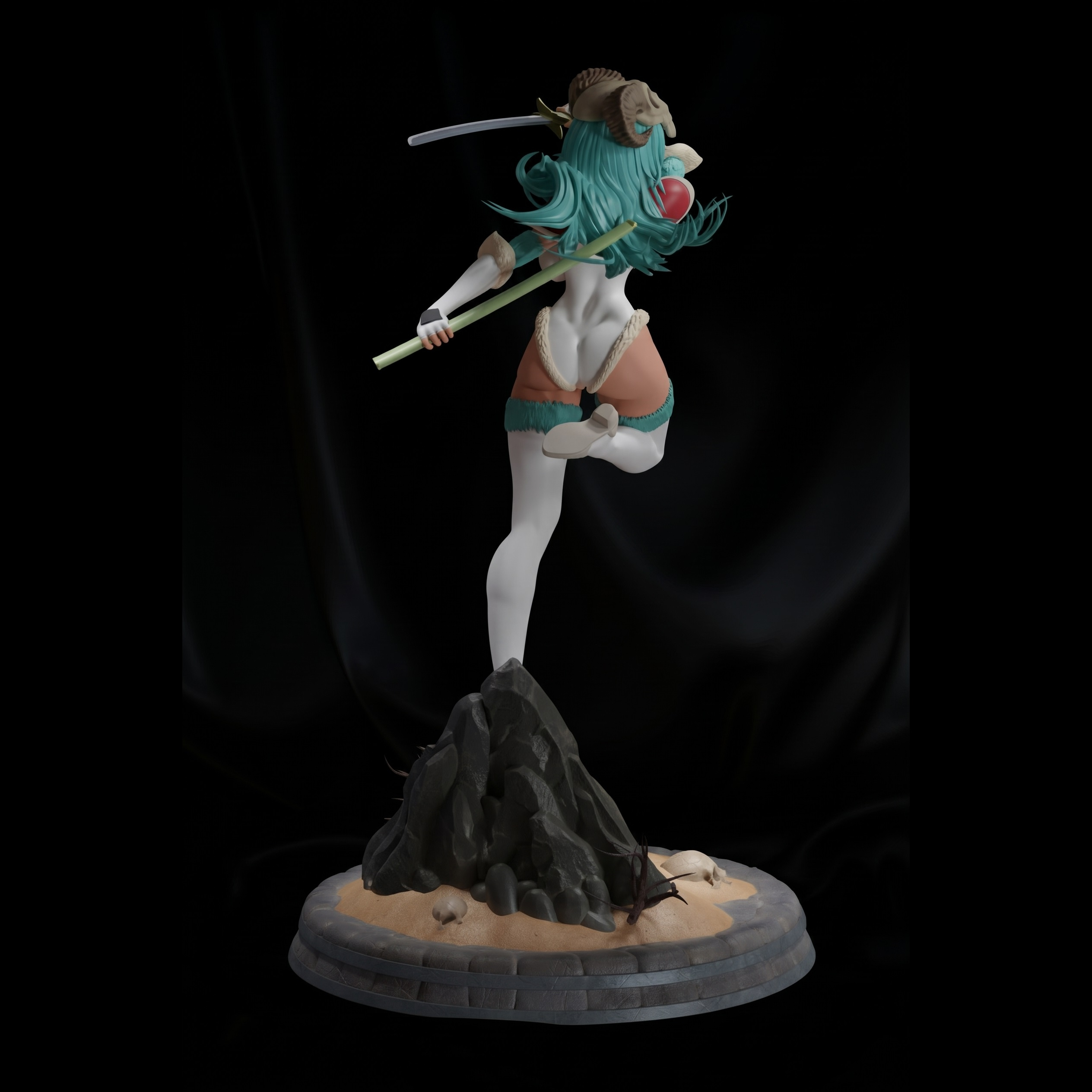 Nelliel Bleach Sculpture 3D Print Model 3D Model
