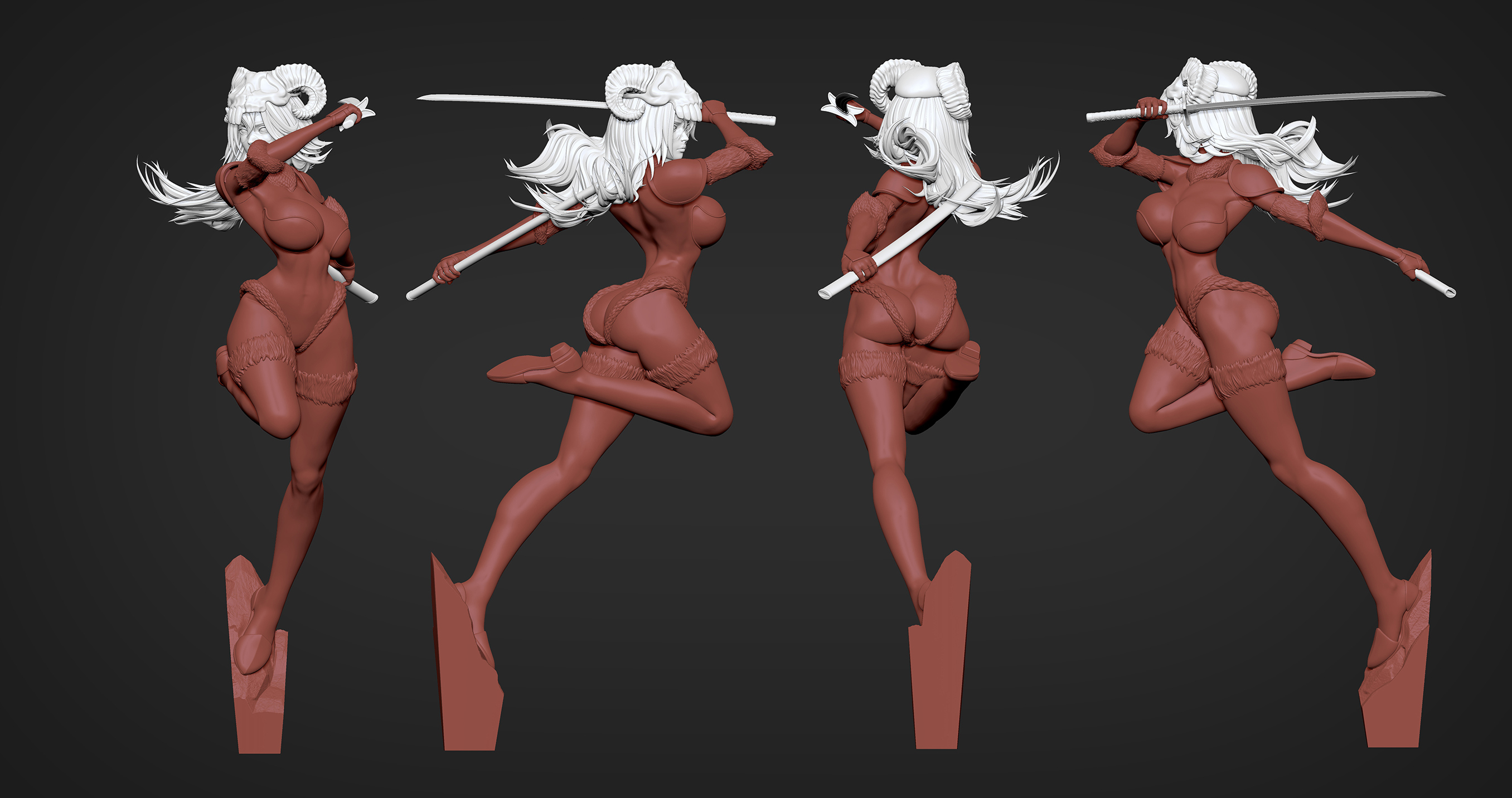 Nelliel Bleach Sculpture 3D Print Model 3D Model