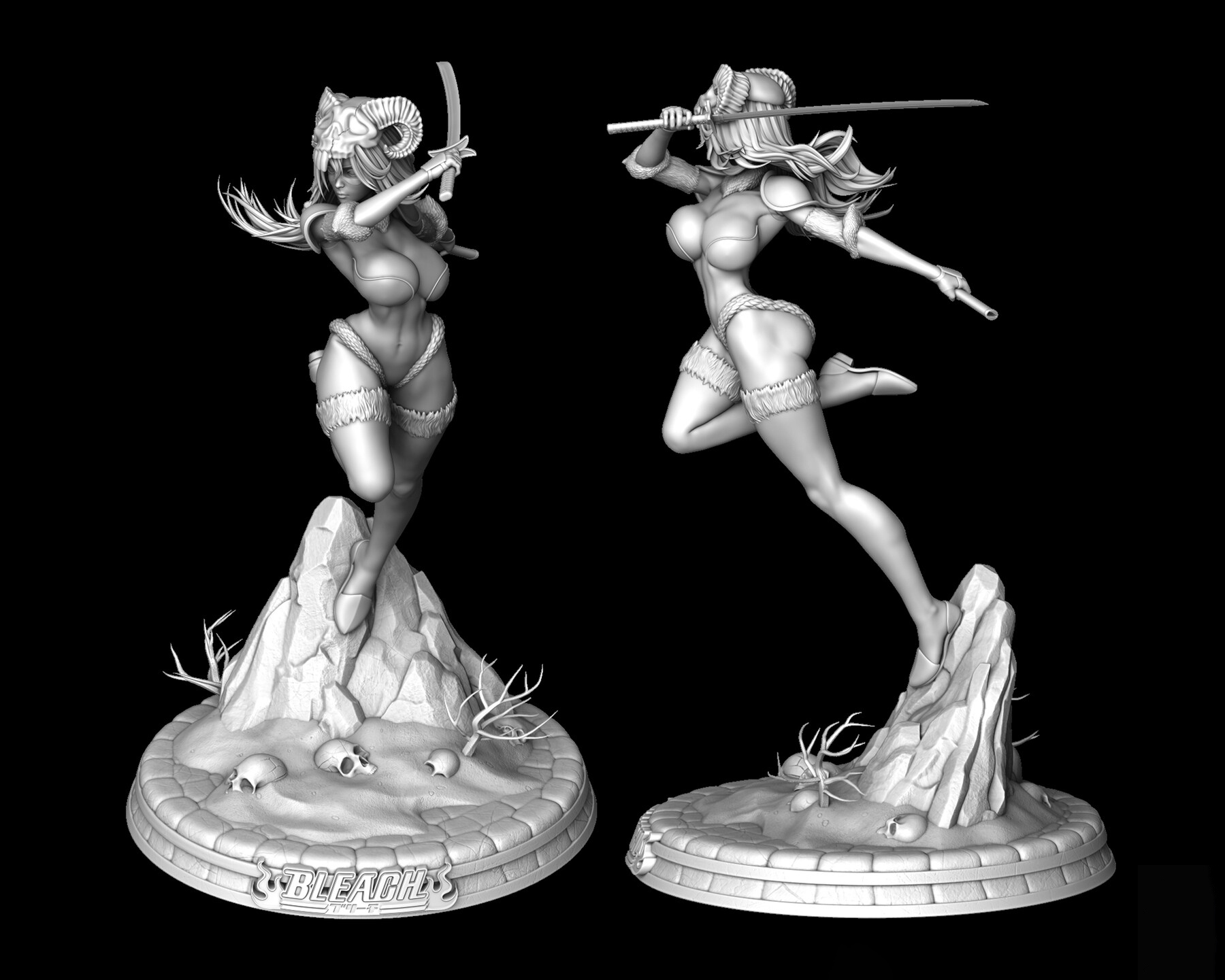 Nelliel Bleach Sculpture 3D Print Model 3D Model