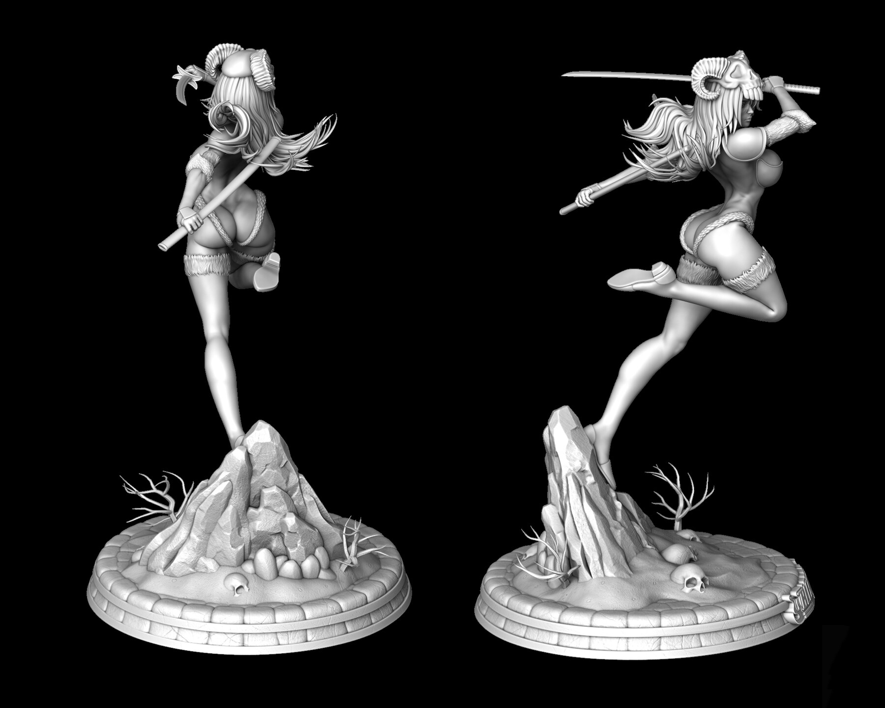 Nelliel Bleach Sculpture 3D Print Model 3D Model