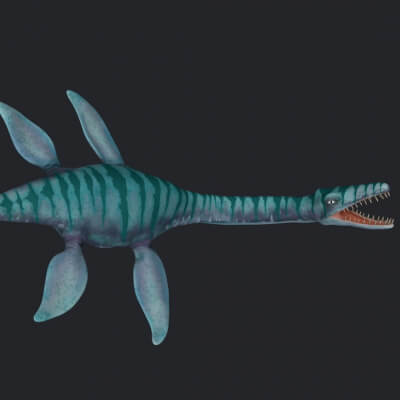 Plesiosaurus Dinosaur 3D Print Model